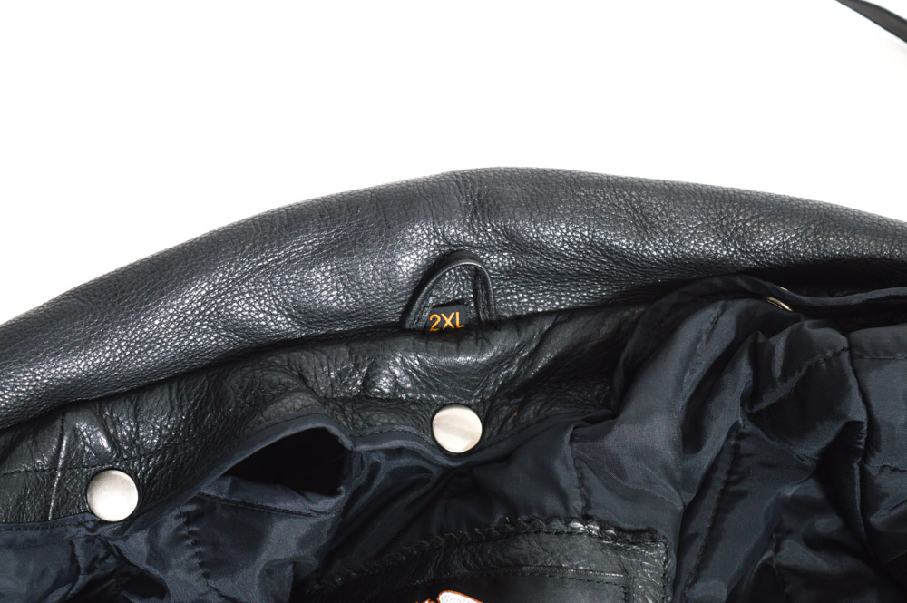 Harley-Davidson Leather Jacket, Chaps, Gloves and Skull Cap