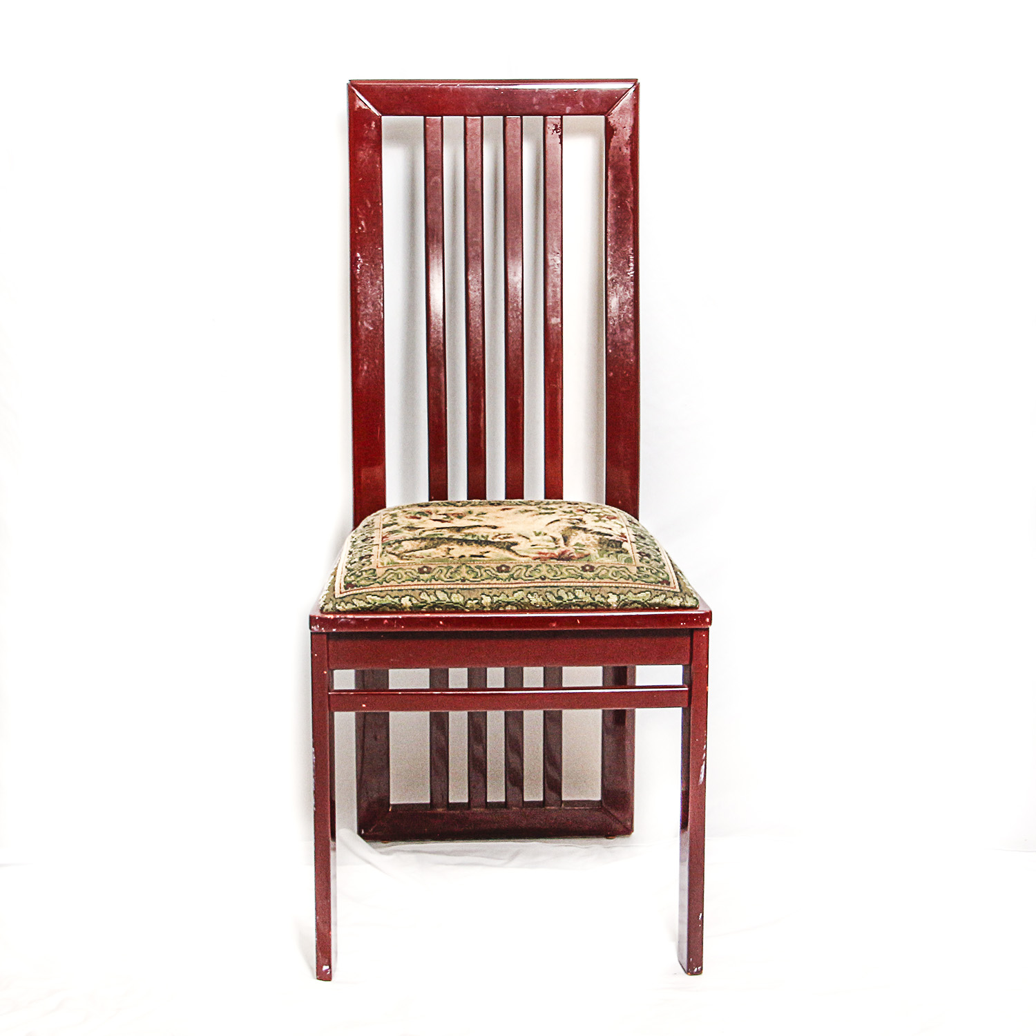Wooden Chair with Upholstered Seat