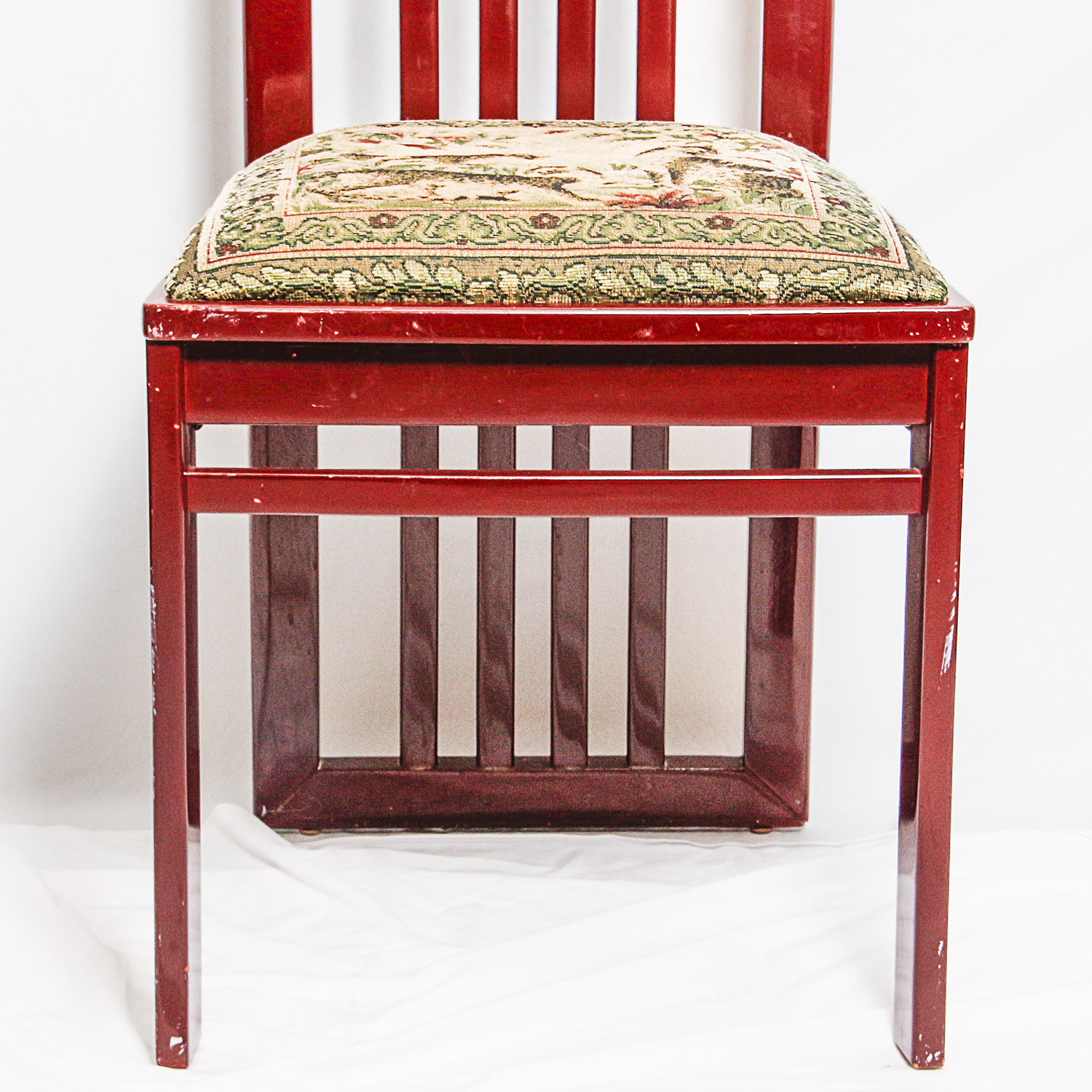 Wooden Chair with Upholstered Seat