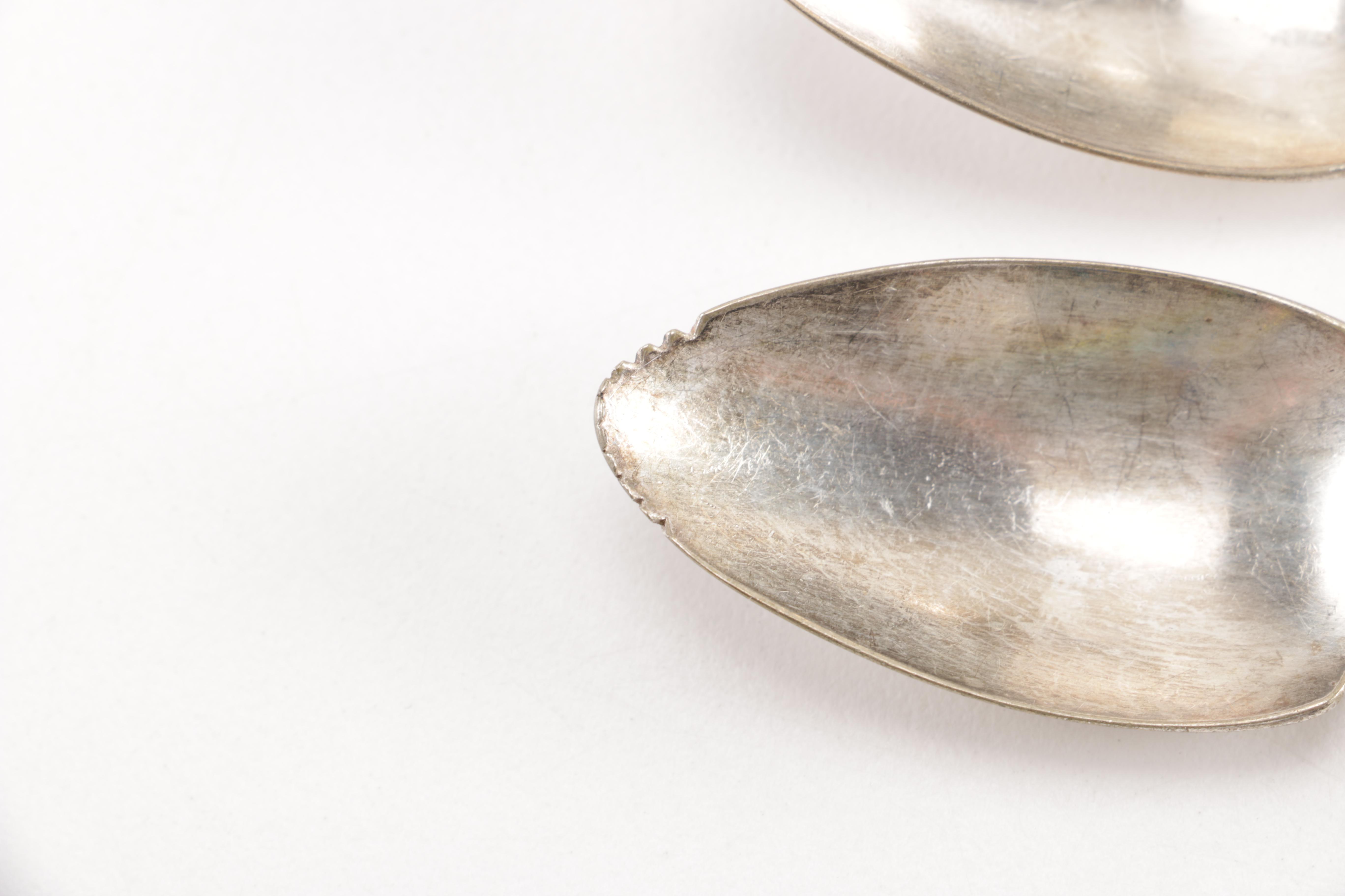 Towle Sterling Handled Cake Server and Assorted Silver Plate Flatware