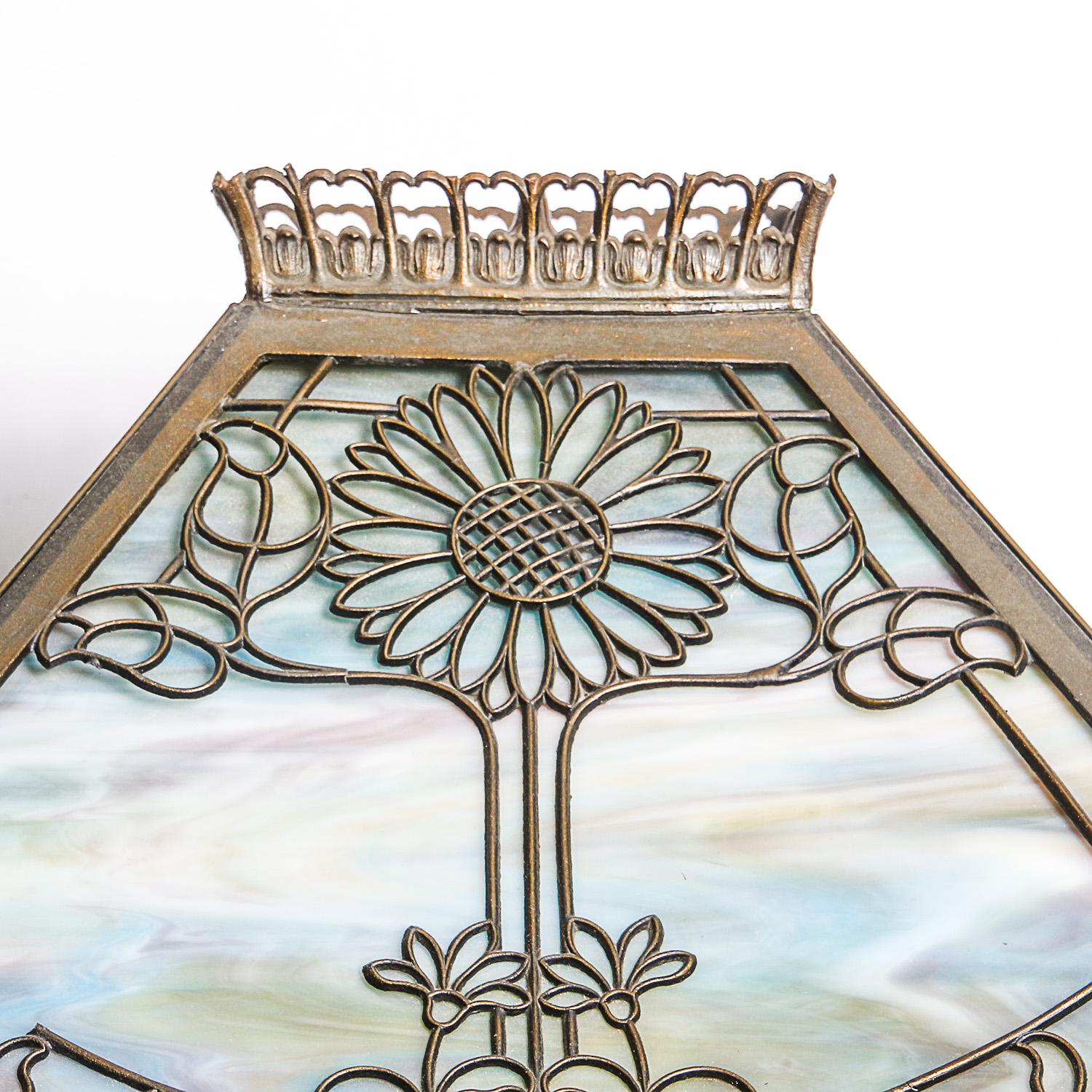 Stained Glass Prairie Style Lamp