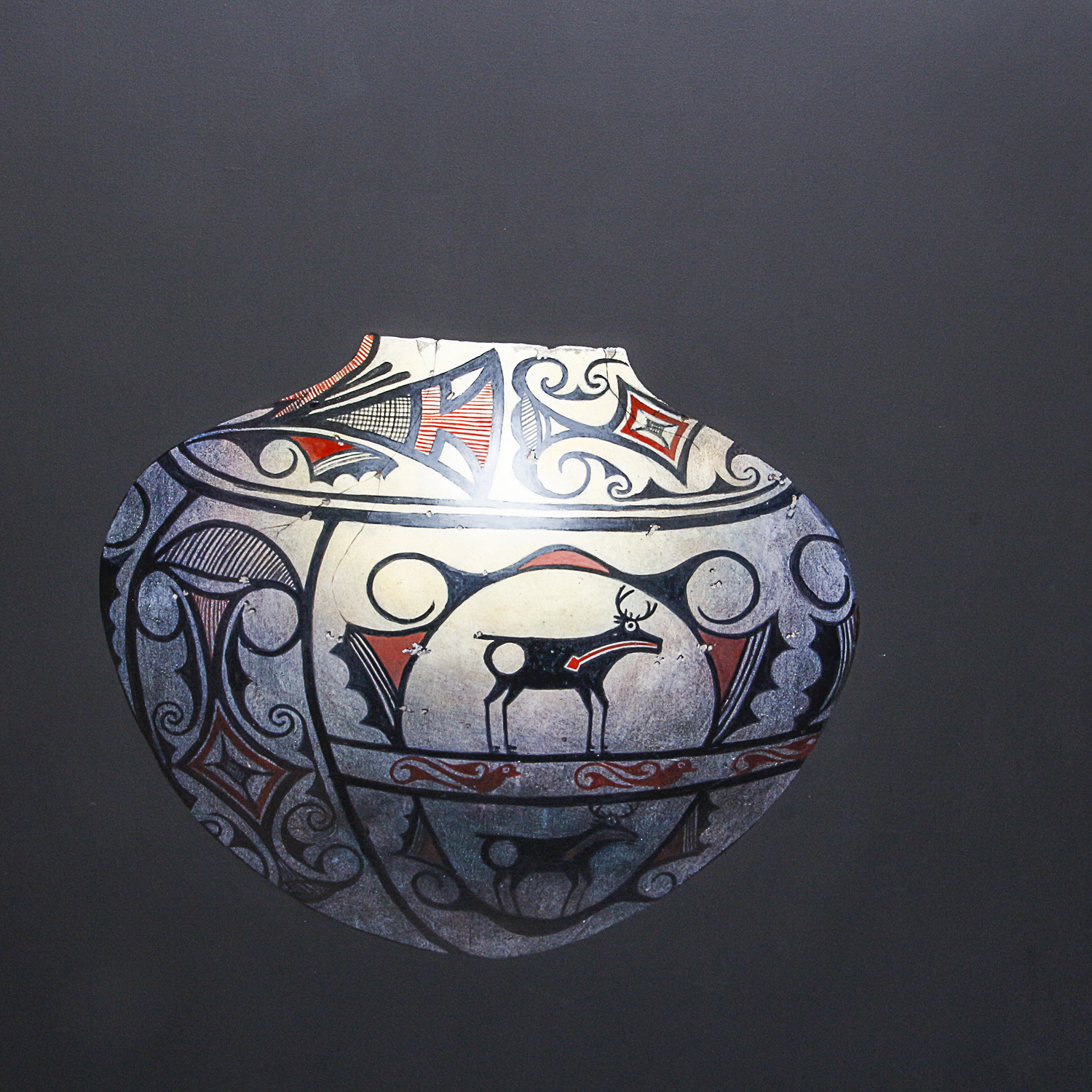 David Herriott Original Oil on Canvas "Zuni Pot Ca. 1890"