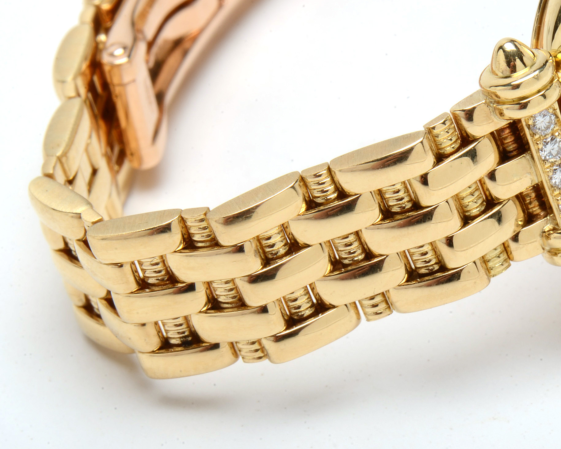 Baume & Mercier Solid 18K Yellow Gold MOP Diamond Watch