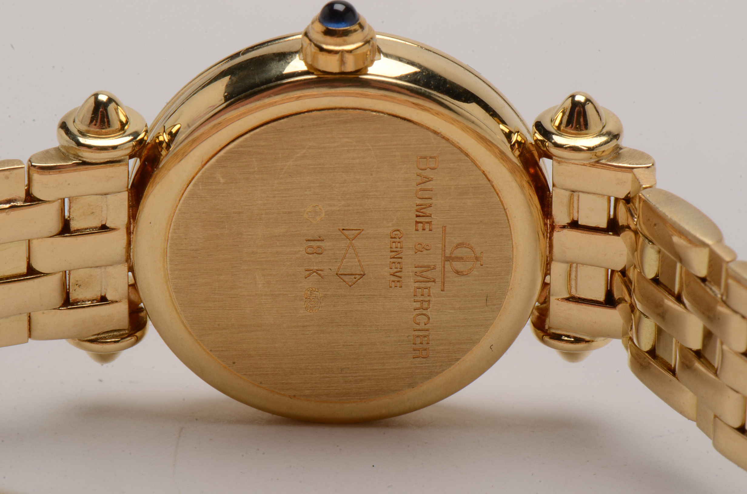 Baume & Mercier Solid 18K Yellow Gold MOP Diamond Watch