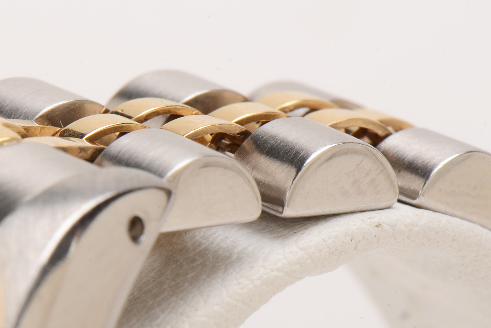 Rolex Datejust 18K Gold & Steel White Roman Automatic Watch