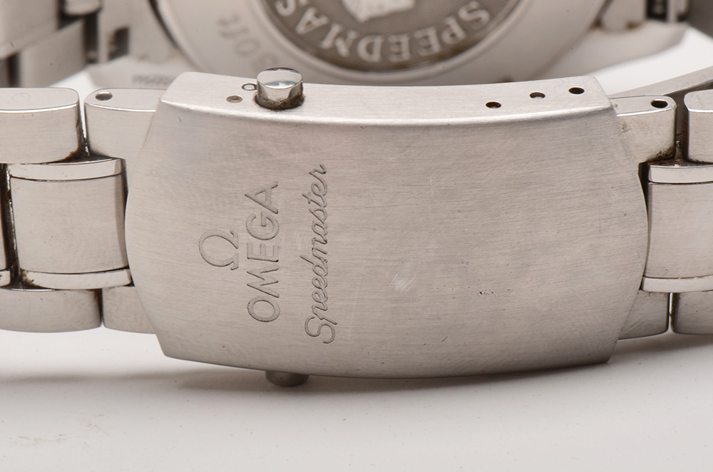 Omega Speedmaster Triple Calendar Black Chrono Steel Auto Watch