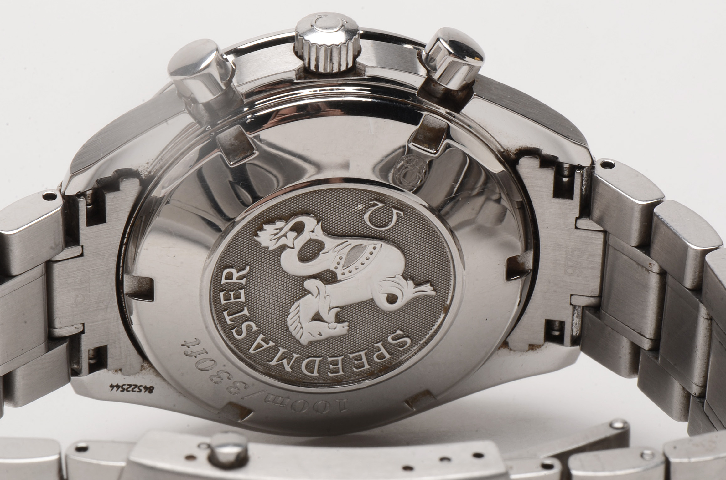 Omega Speedmaster Triple Calendar Black Chrono Steel Auto Watch