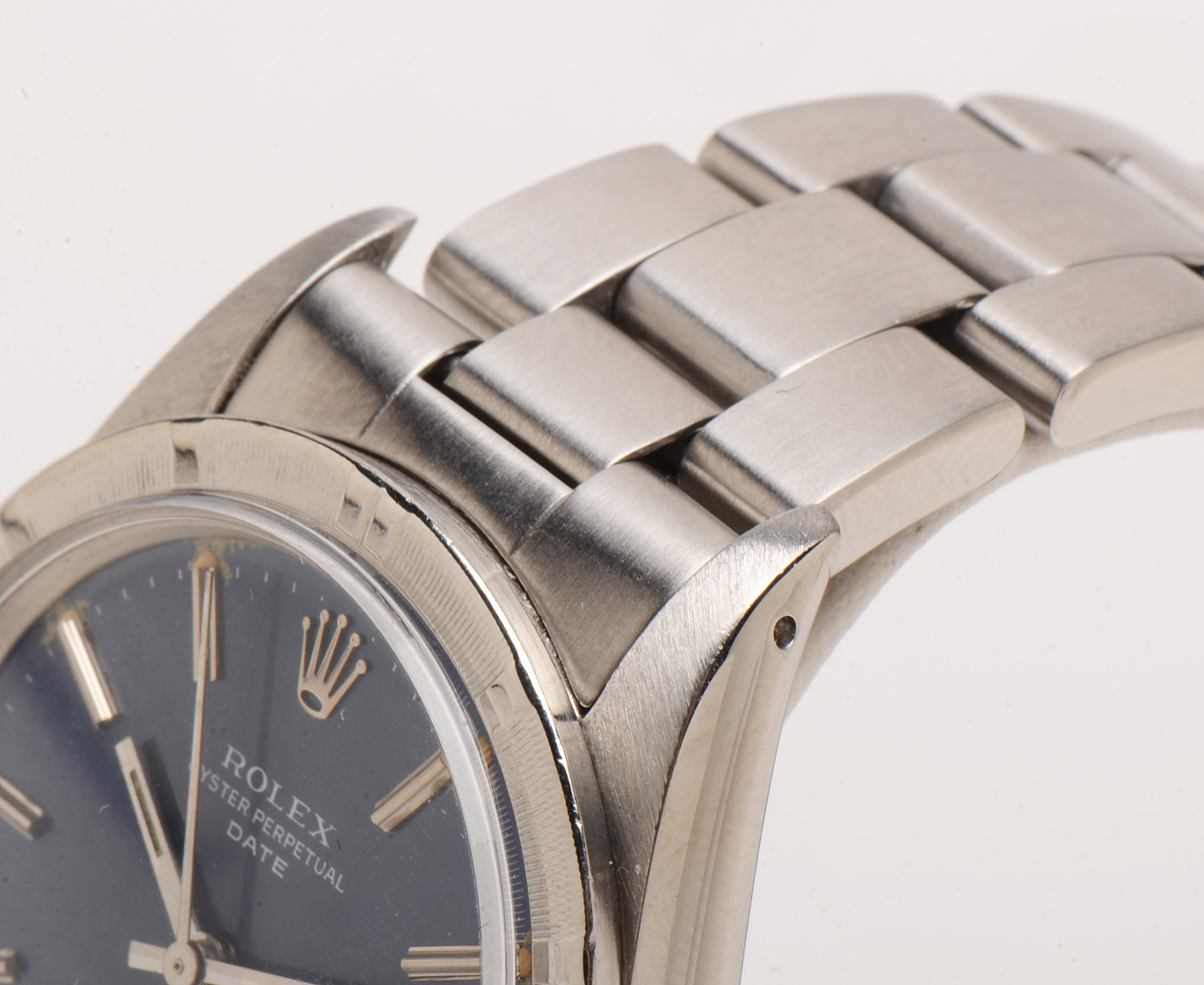 Rolex Date Stainless Steel Blue 34mm Oyster Automatic Watch