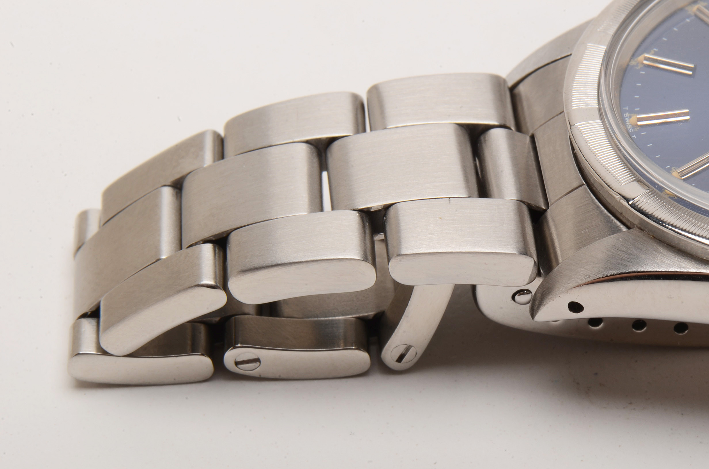 Rolex Date Stainless Steel Blue 34mm Oyster Automatic Watch