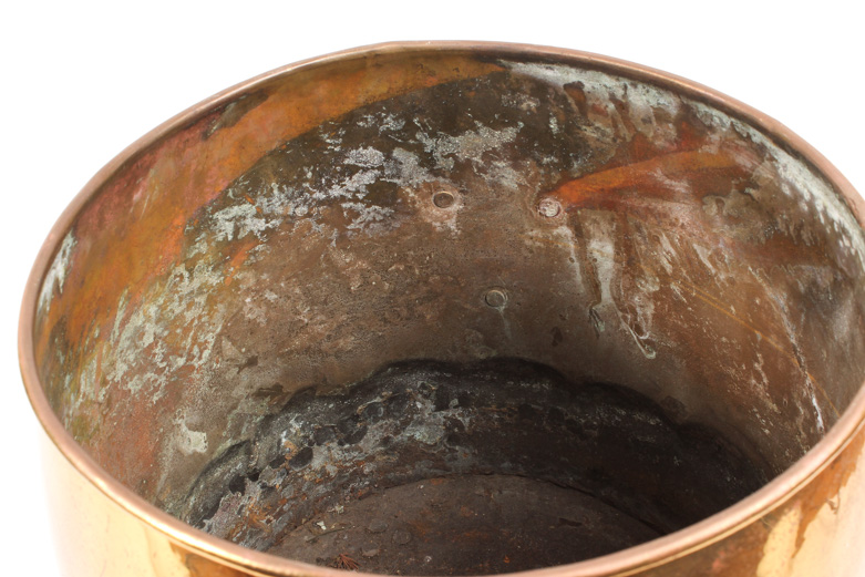 Vintage Footed Brass Firewood Bucket