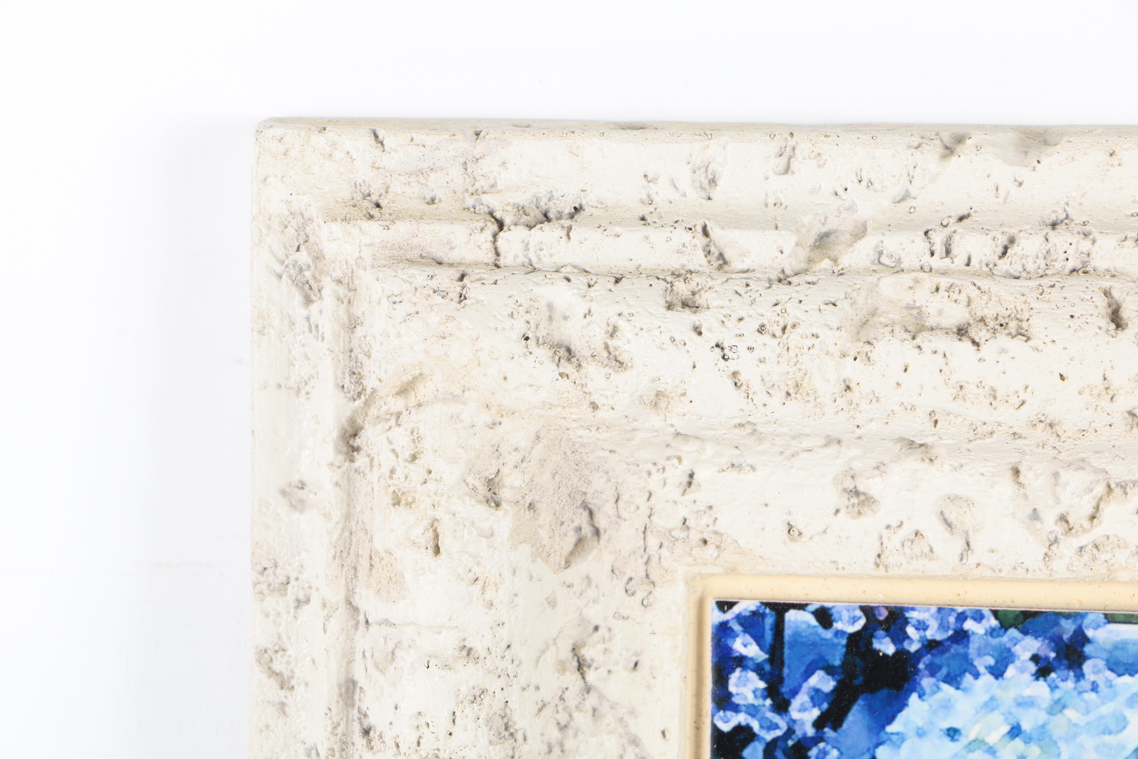 Jill Mulry Giclee on Ceramic Tile "Blue Hydrangea II"