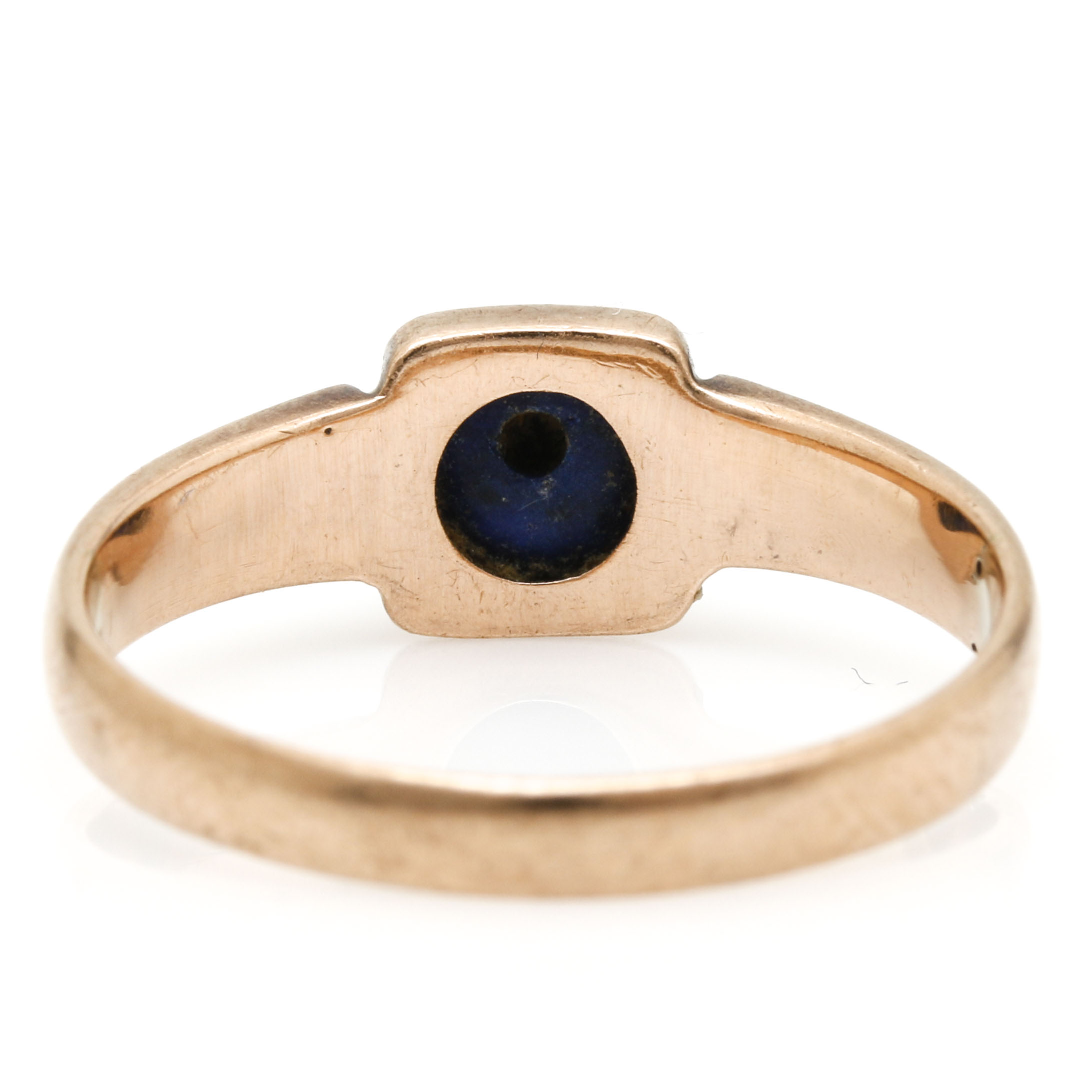 9K Yellow Gold Lapis Lazuli Ring