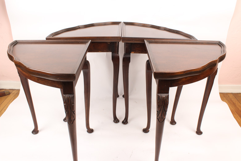 Four-Piece Wood Accent Table