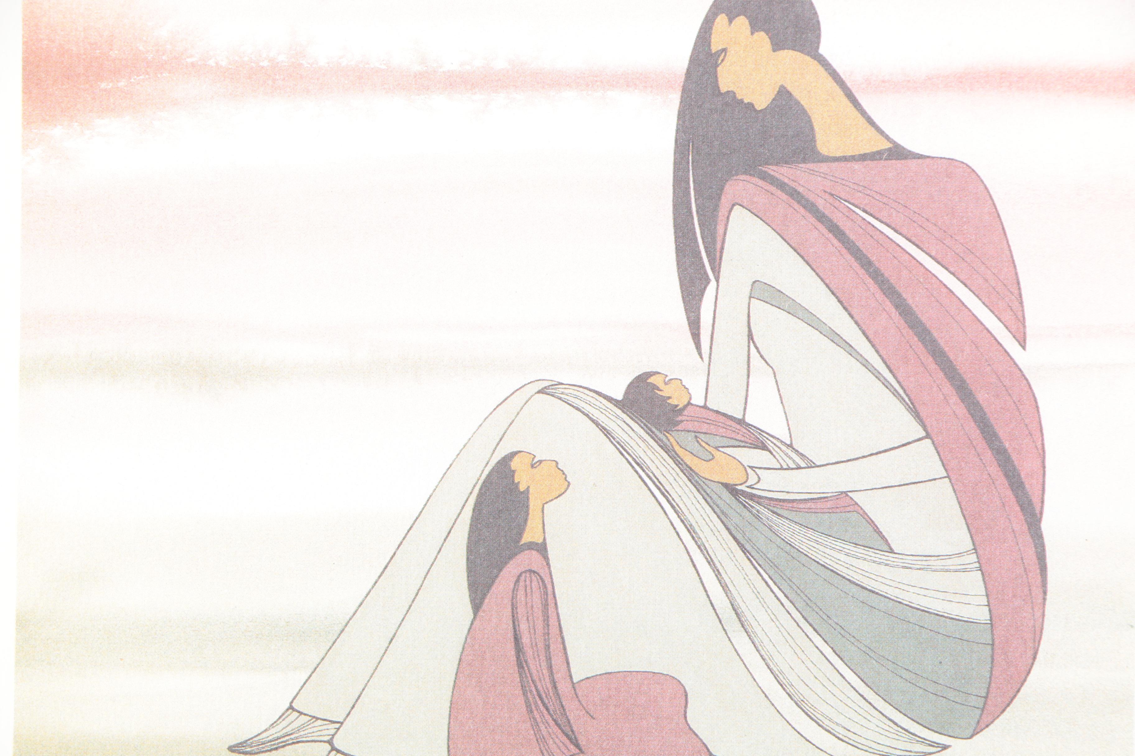 Offset Lithographs After Ioyan Mani "A Mother's Love" and "Night's Protection"