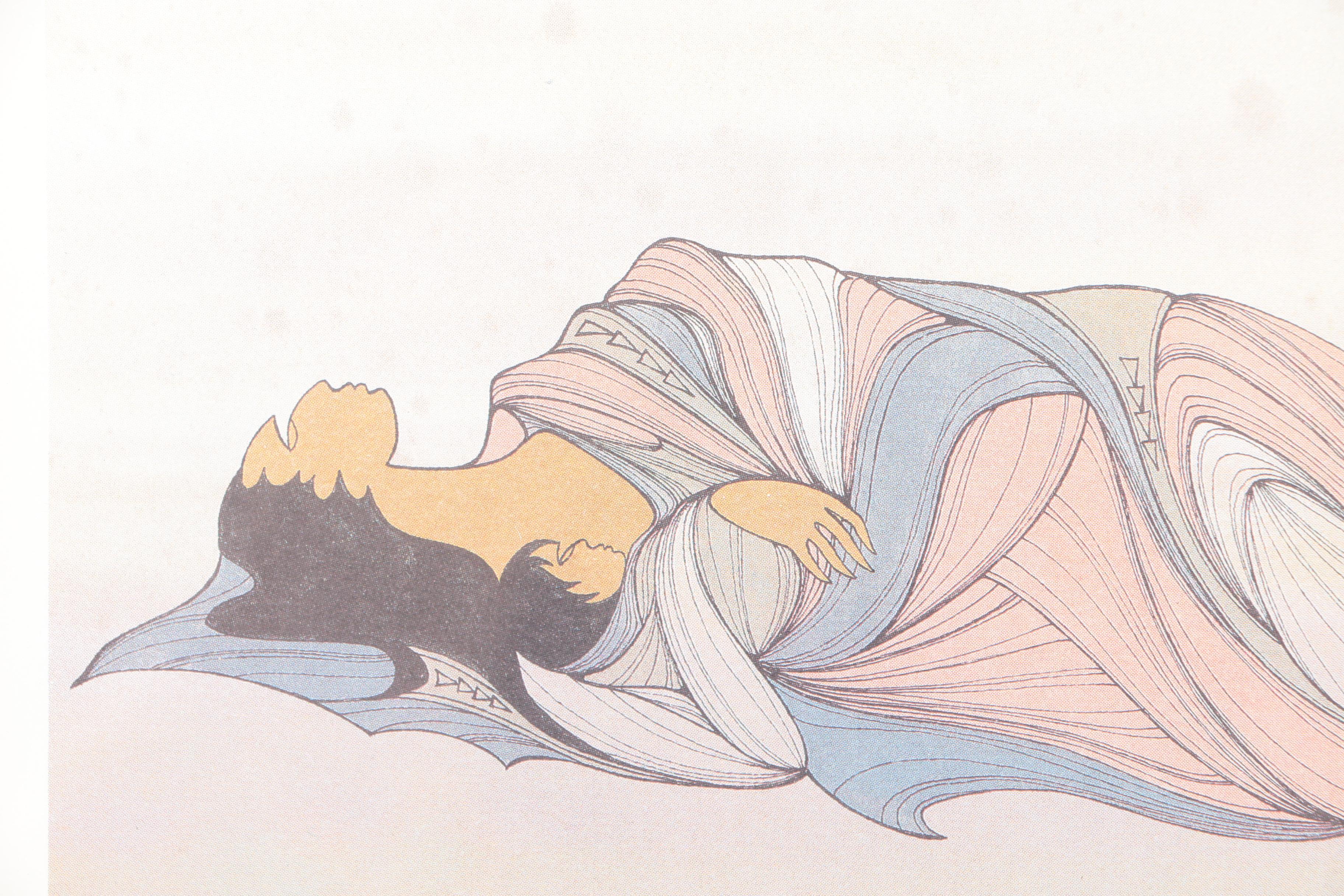 Offset Lithographs After Ioyan Mani "A Mother's Love" and "Night's Protection"