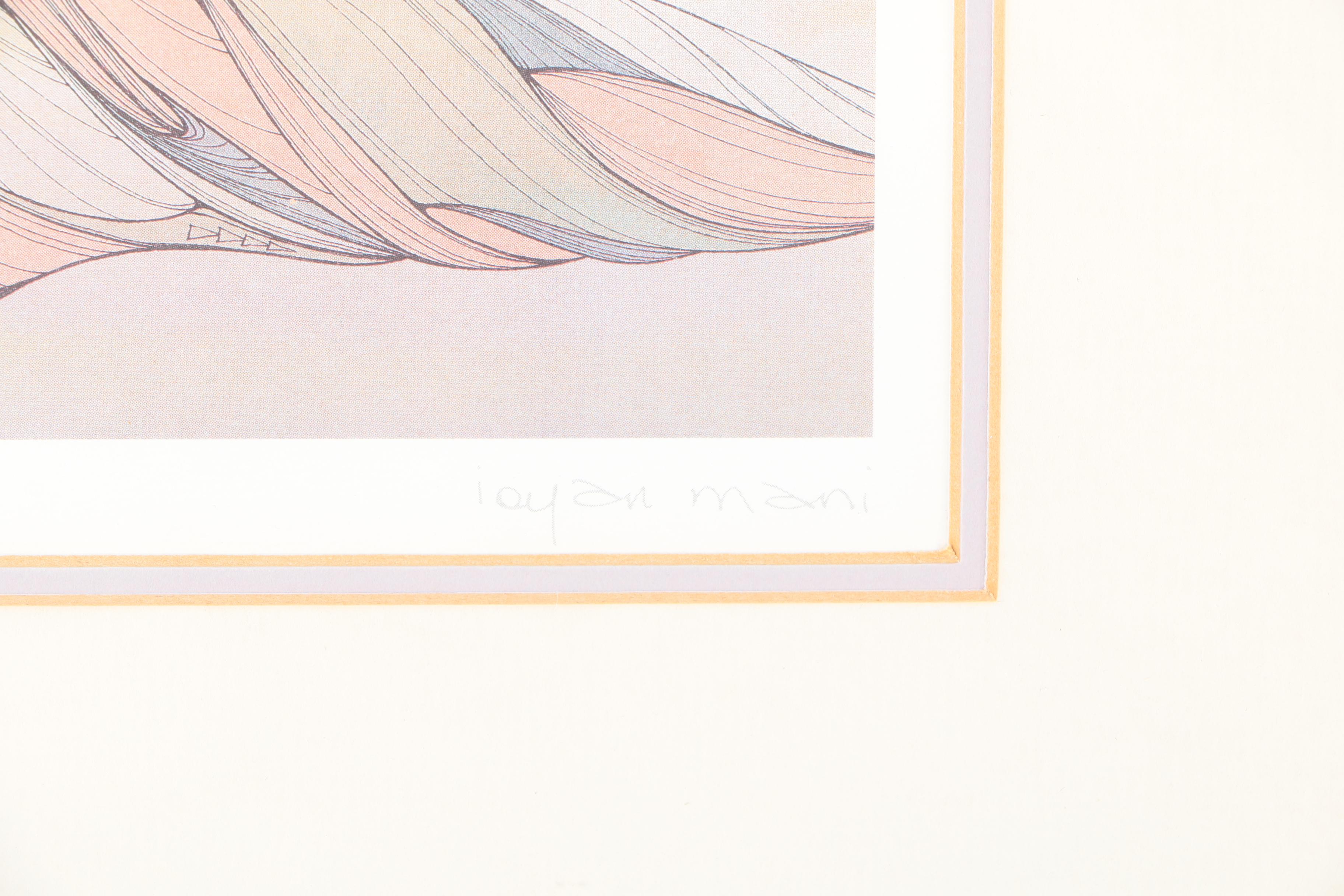 Offset Lithographs After Ioyan Mani "A Mother's Love" and "Night's Protection"