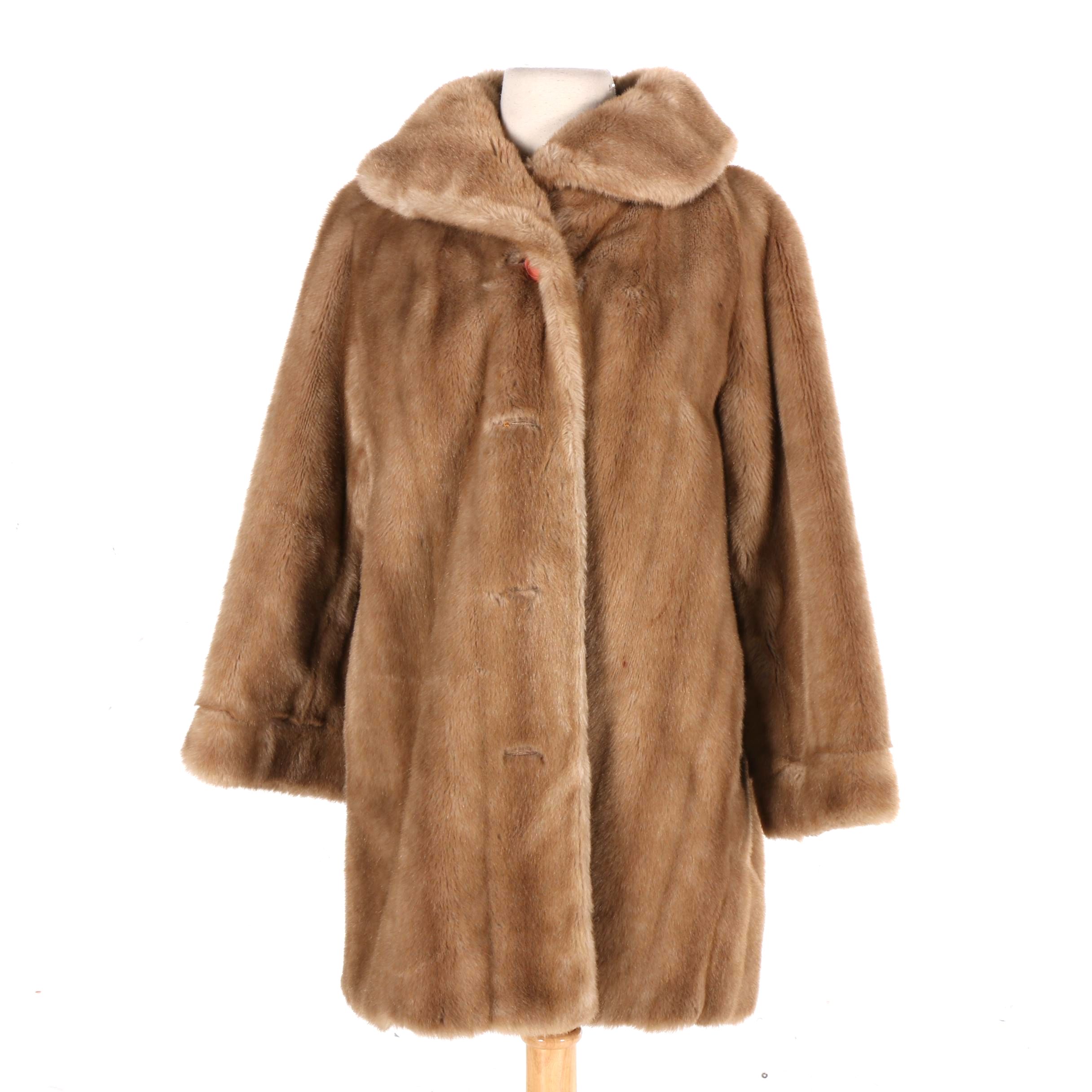Faux Fur Coat by Tissavel France