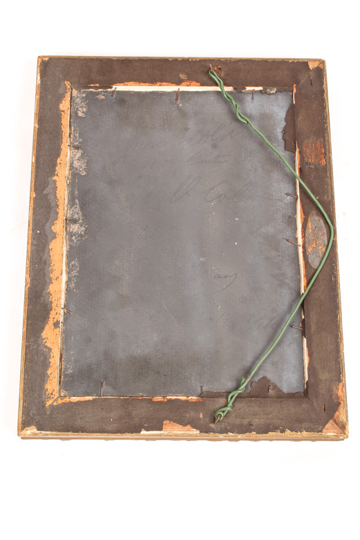 Antique Oil Painting on Academy Board of a Country Landscape