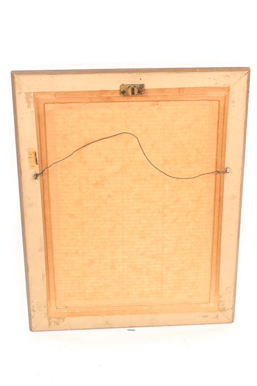 Vintage Oil Painting on Board of a Forest Landscape