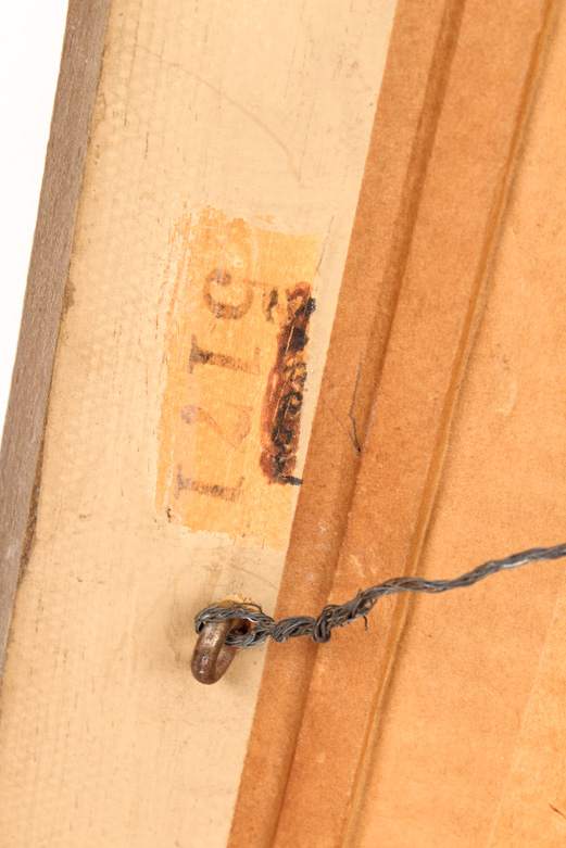 Vintage Oil Painting on Board of a Forest Landscape