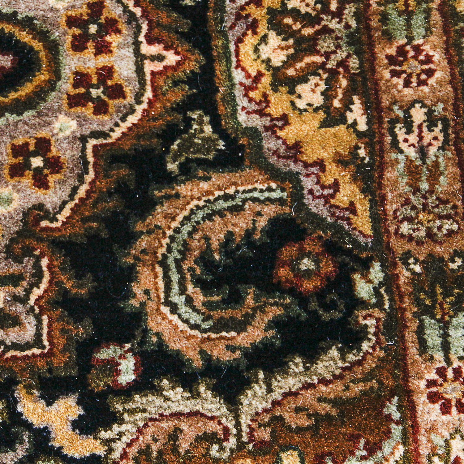 Hand-Knotted Indo-Persian Wool Area Rug