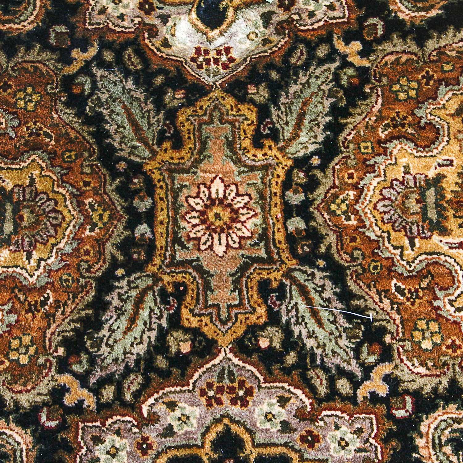 Hand-Knotted Indo-Persian Wool Area Rug