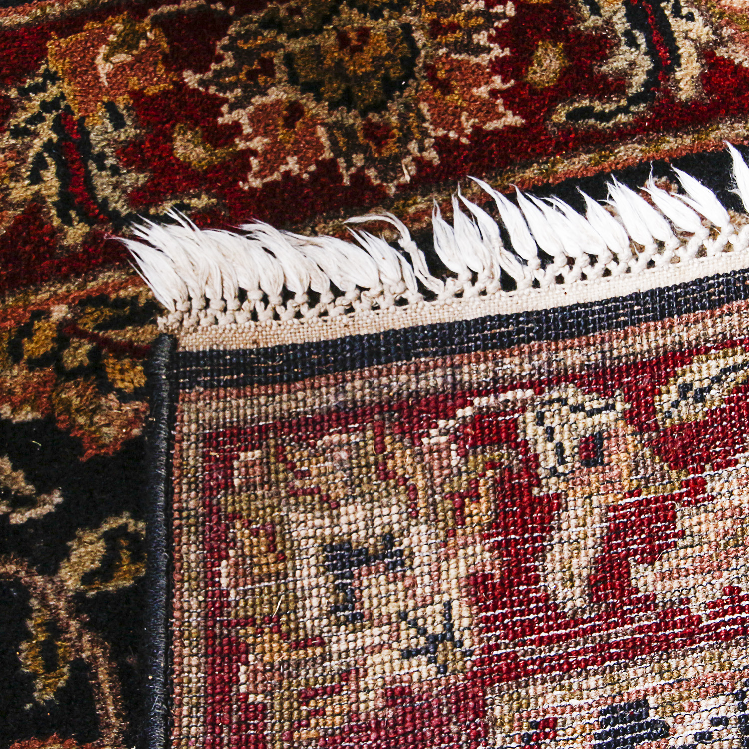 Hand-Knotted Indo-Persian Wool Carpet Runner