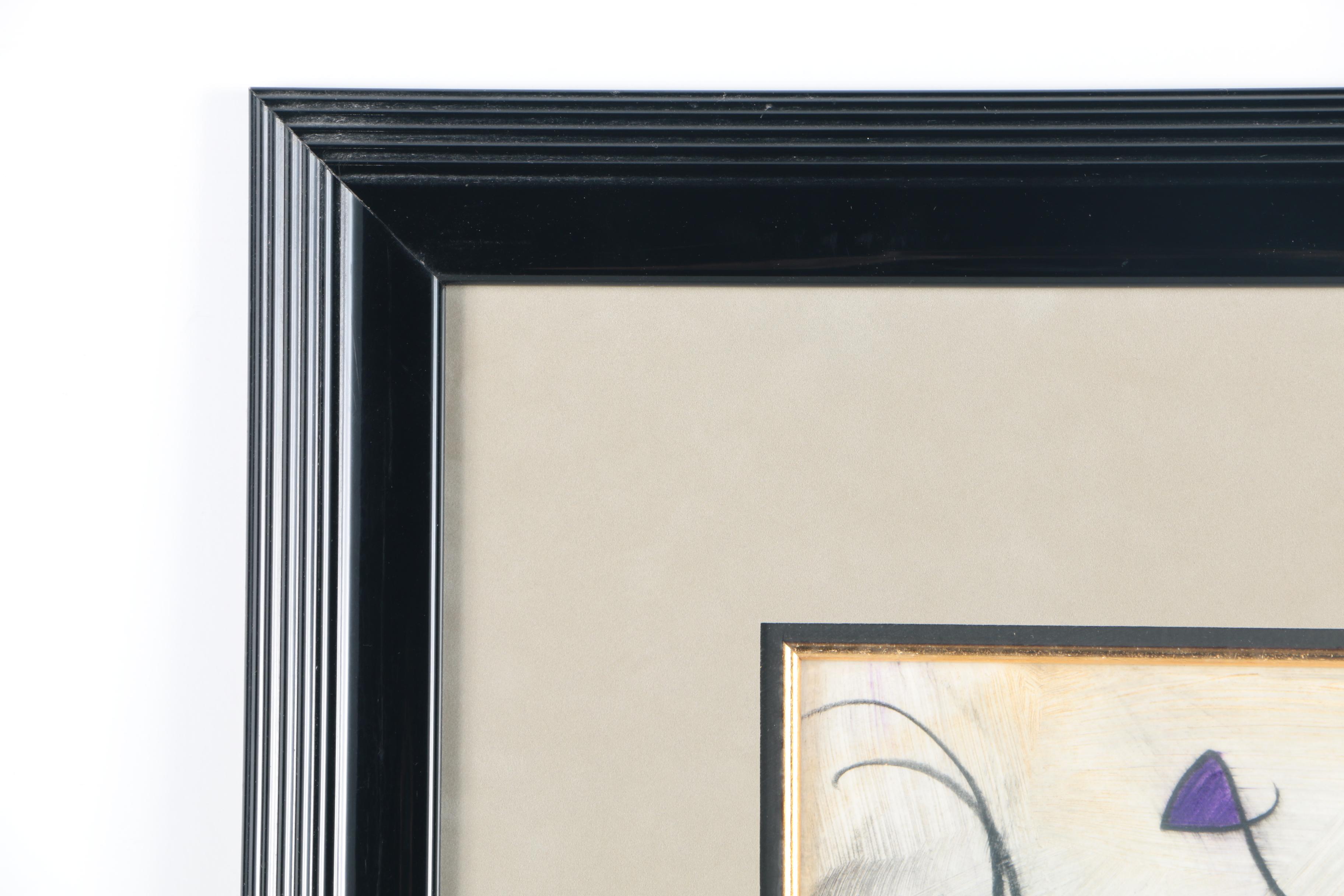 Eric Wang Oil Painting on Wood Panel "Cage AE #4"