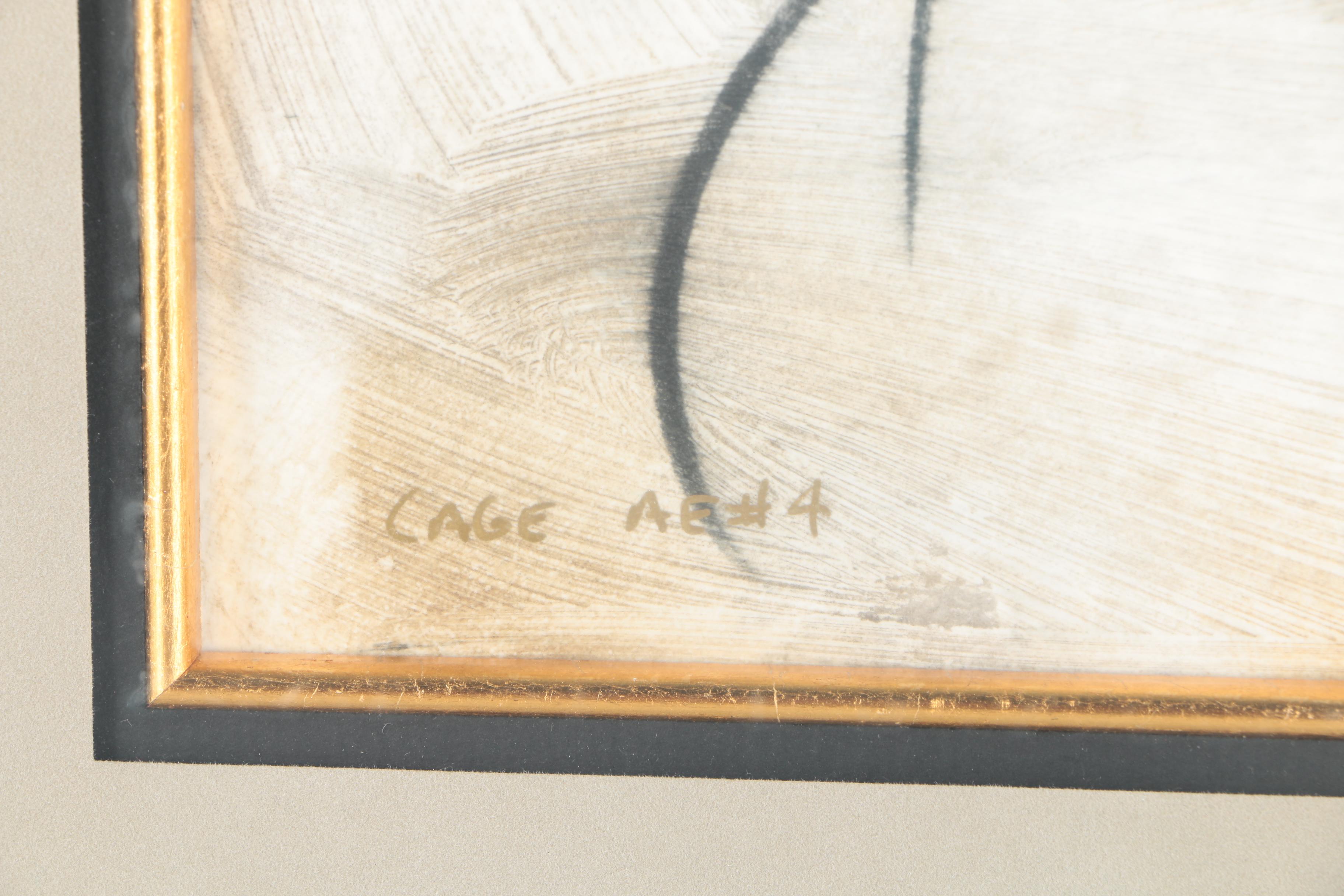 Eric Wang Oil Painting on Wood Panel "Cage AE #4"