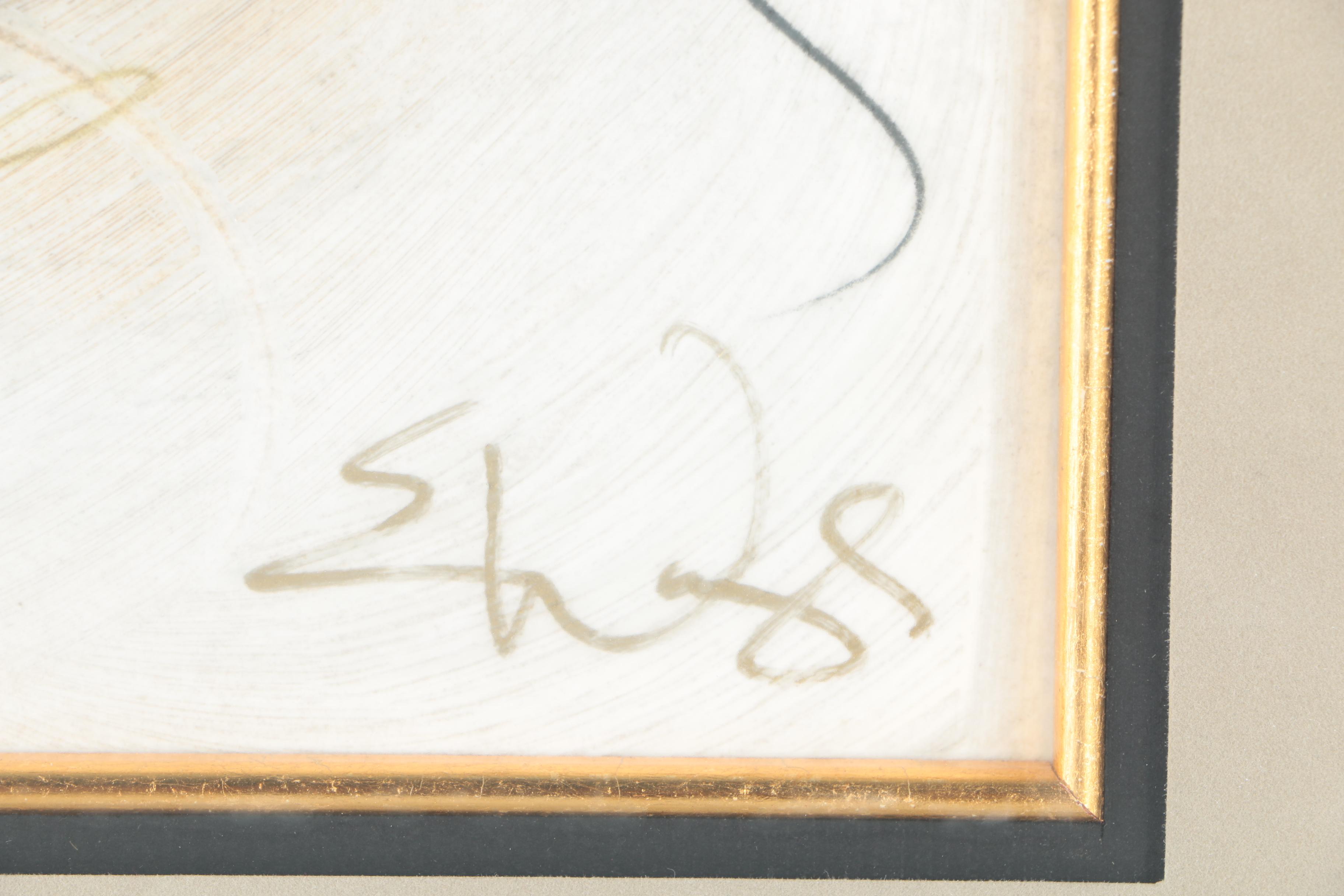 Eric Wang Oil Painting on Wood Panel "Cage AE #4"