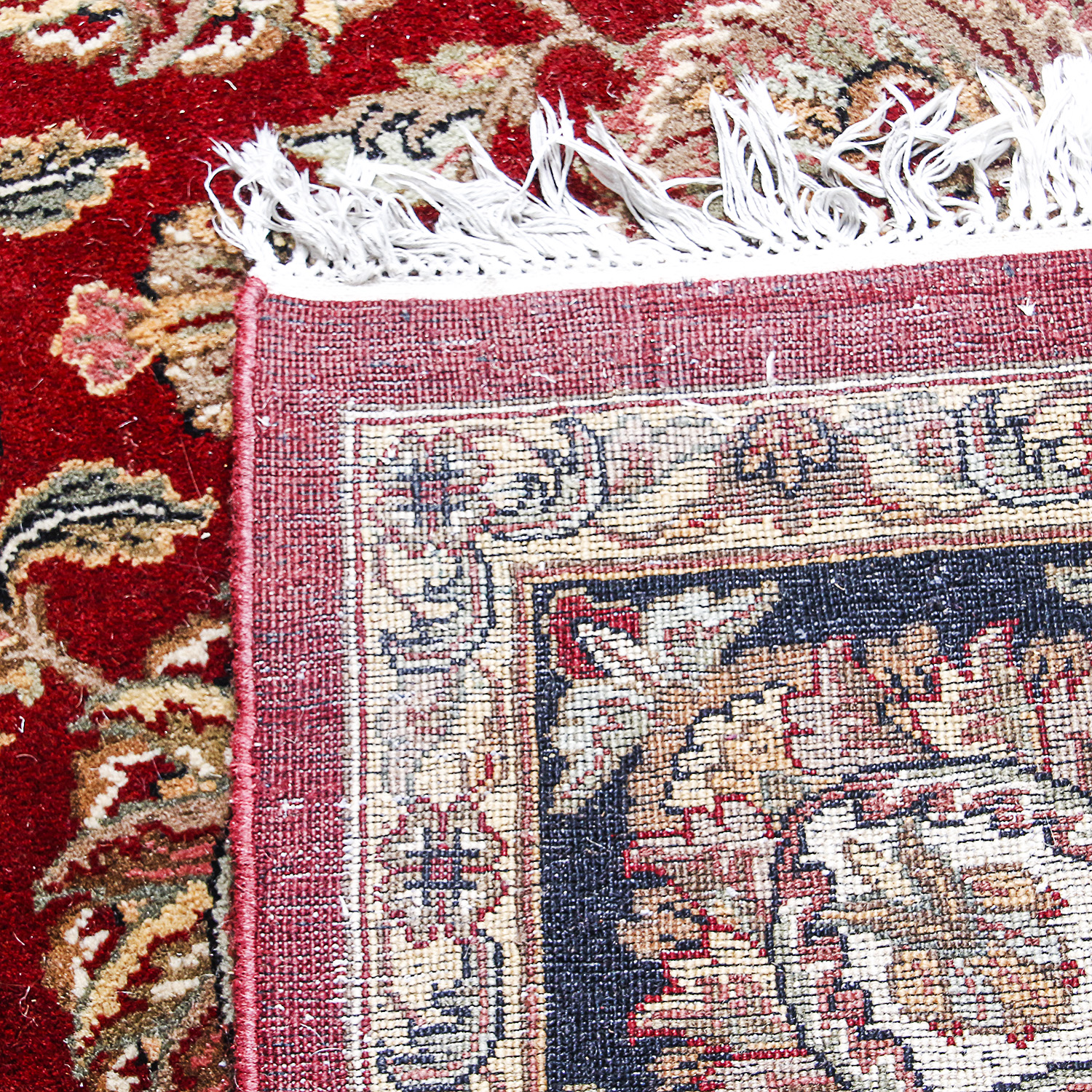 Hand-Knotted Indo-Persian Wool Area Rug