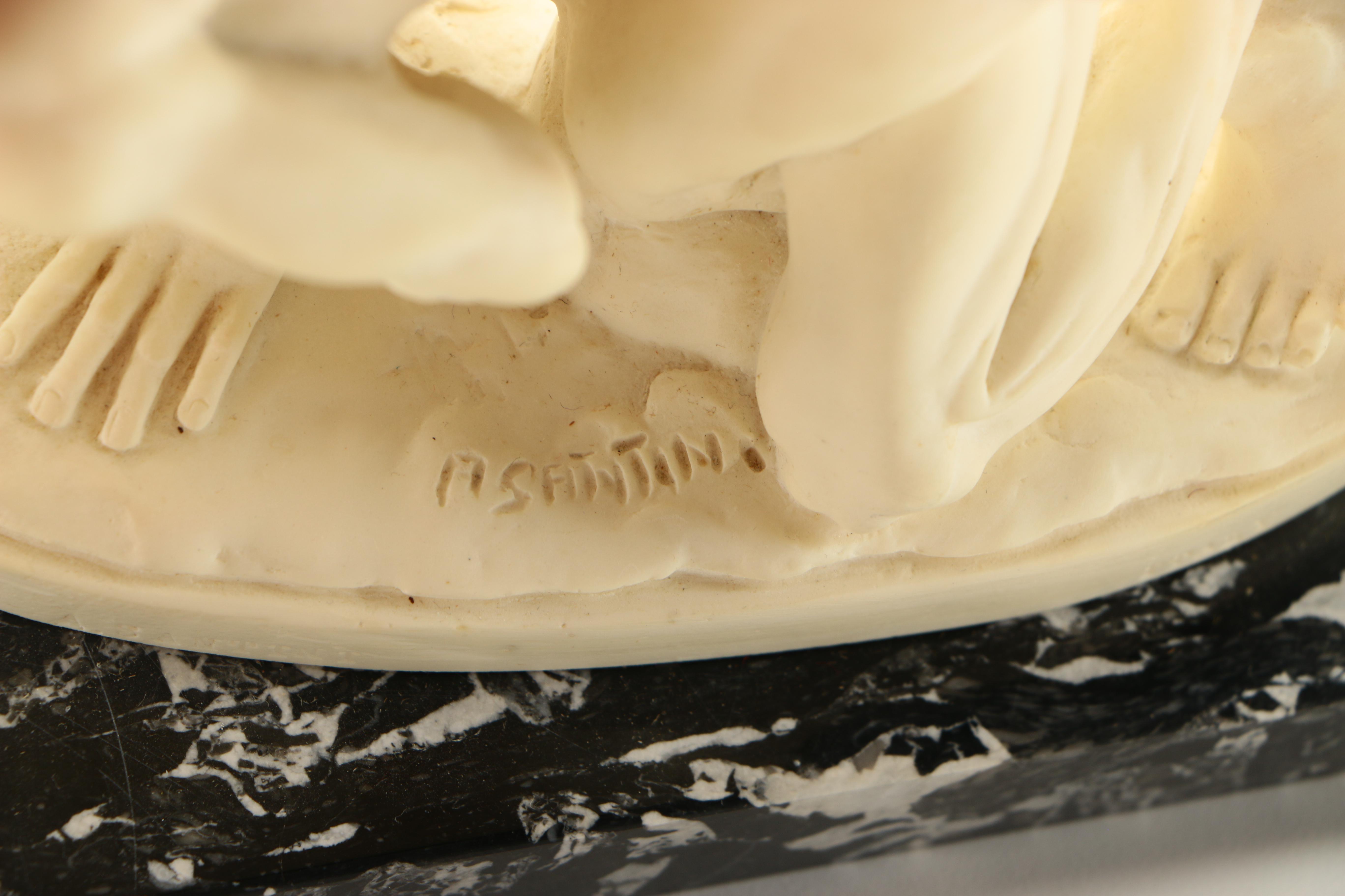 Ancient Greek Style Wrestling Sculpture