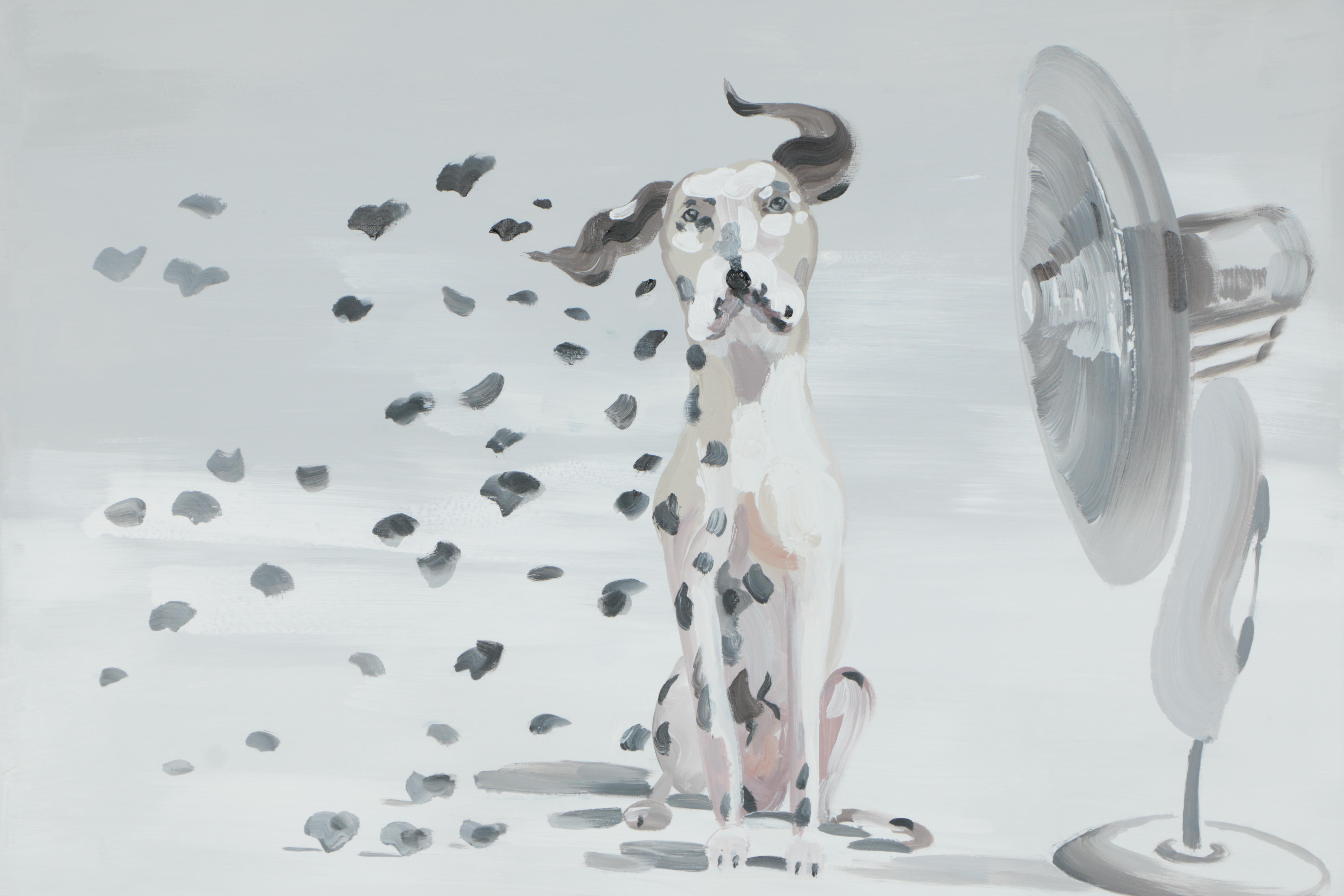 Oil Painting on Canvas of a Dalmatian