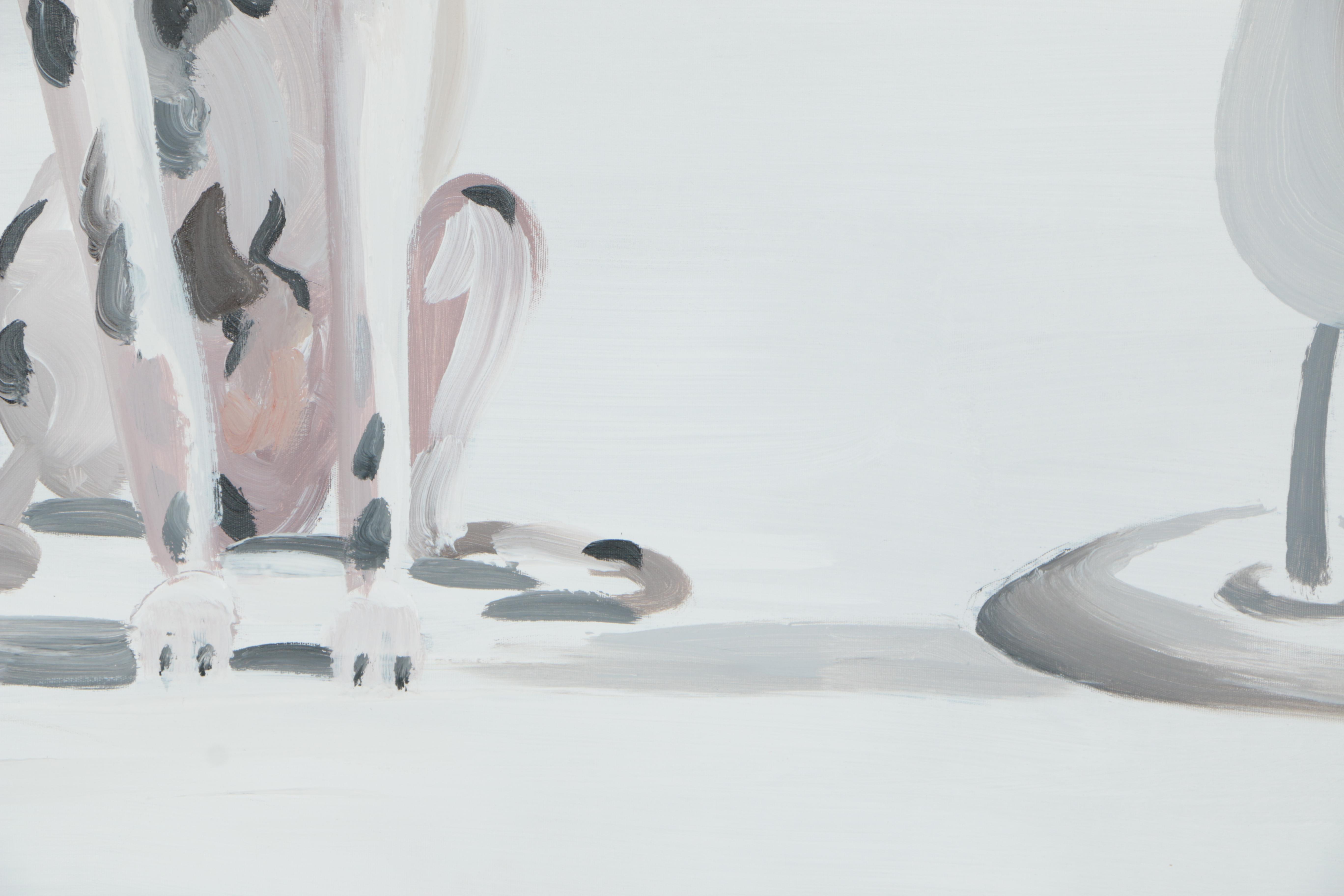 Oil Painting on Canvas of a Dalmatian