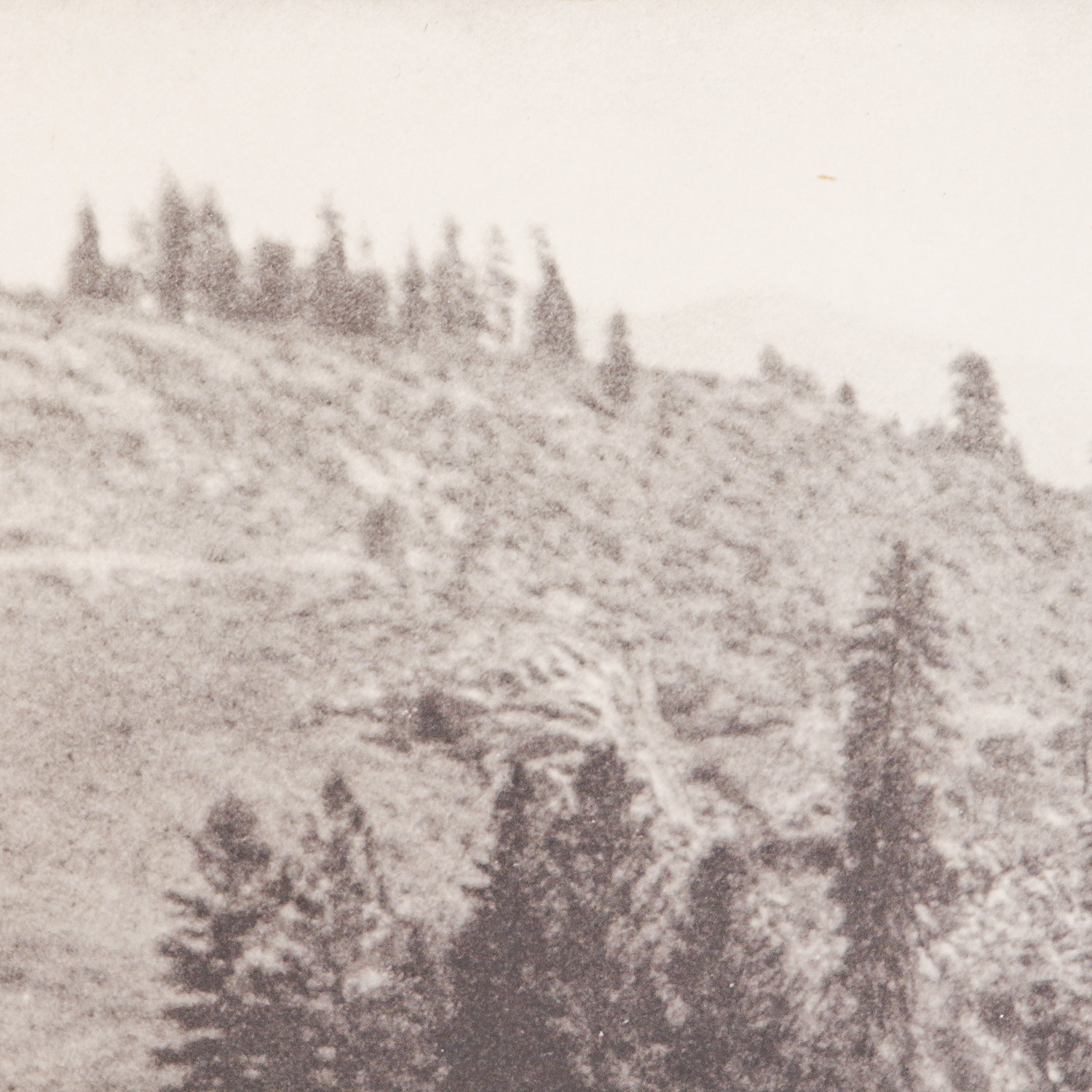 Black and White Offset Lithograph Print After Antique Photo of Native Americans