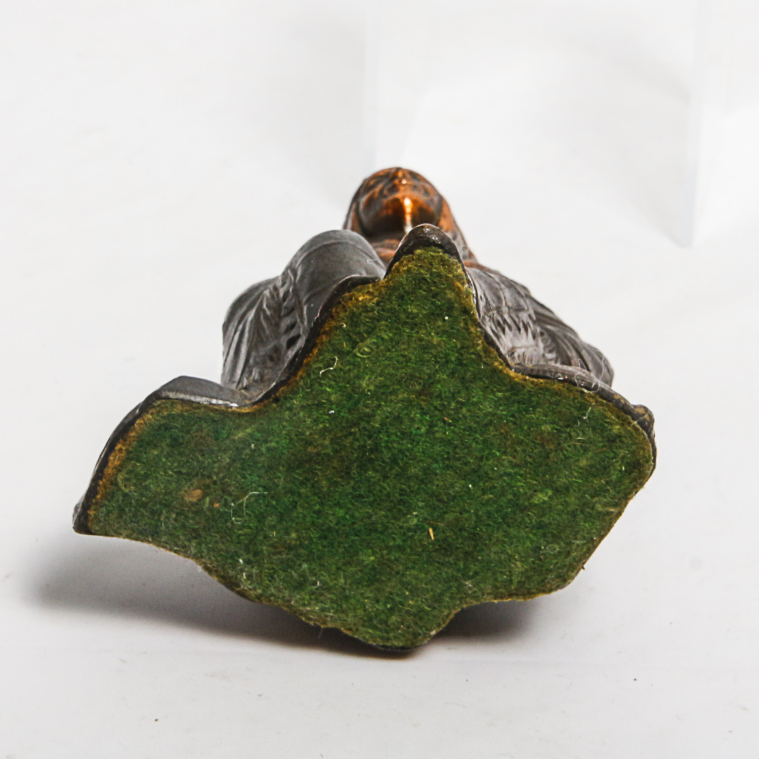 Vintage Metal Bull and Native American Figurines