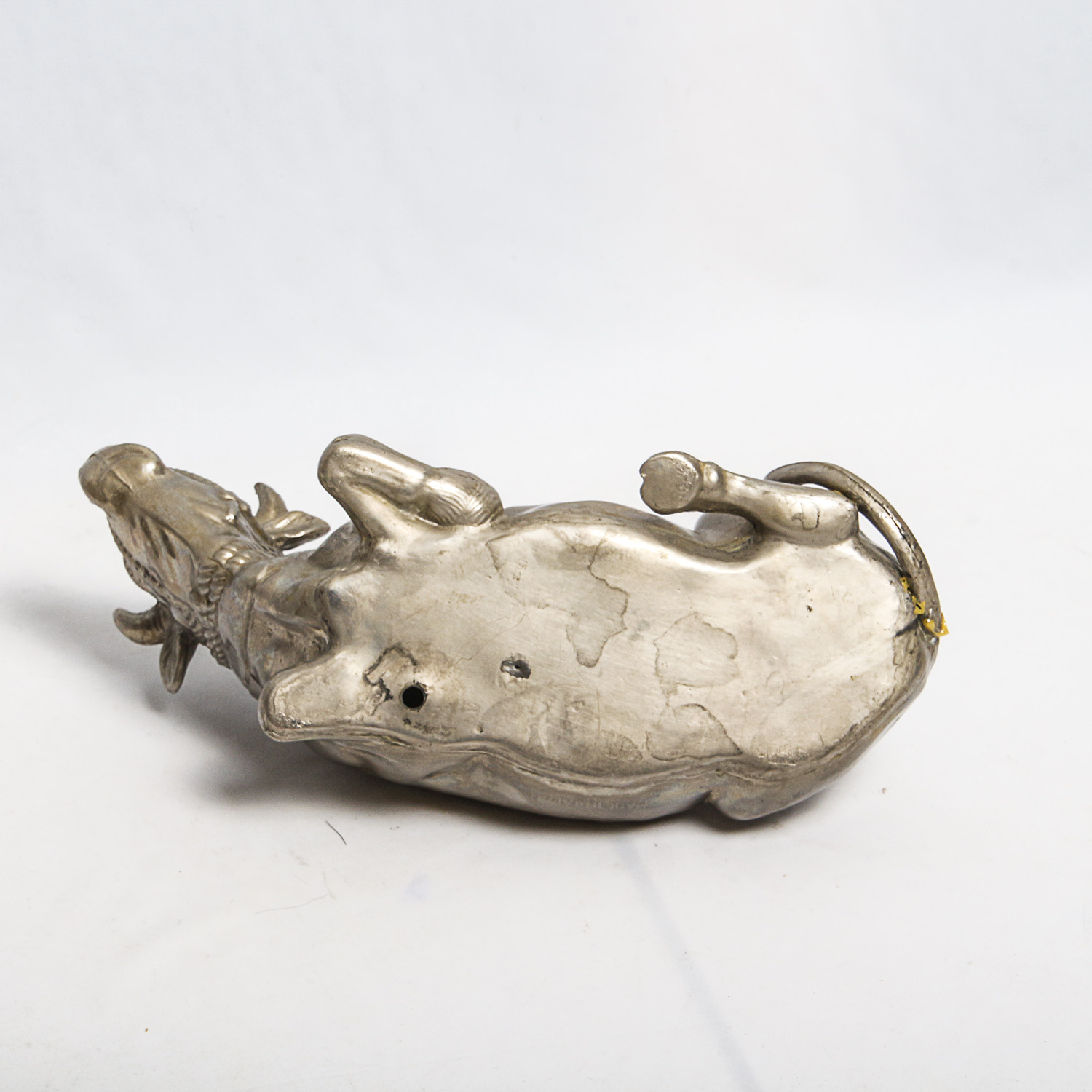 Vintage Metal Bull and Native American Figurines
