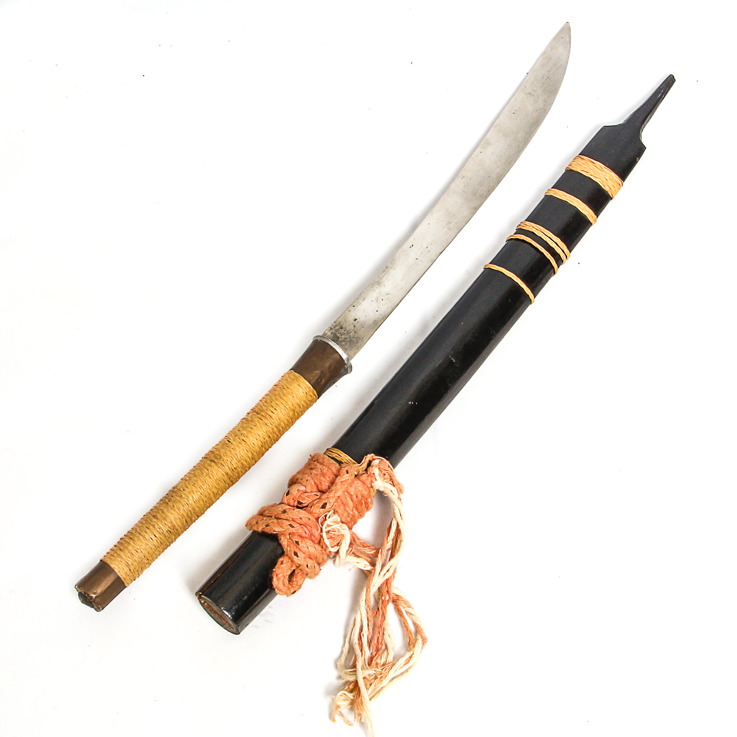 Dha Style Sword with Bamboo Sheath