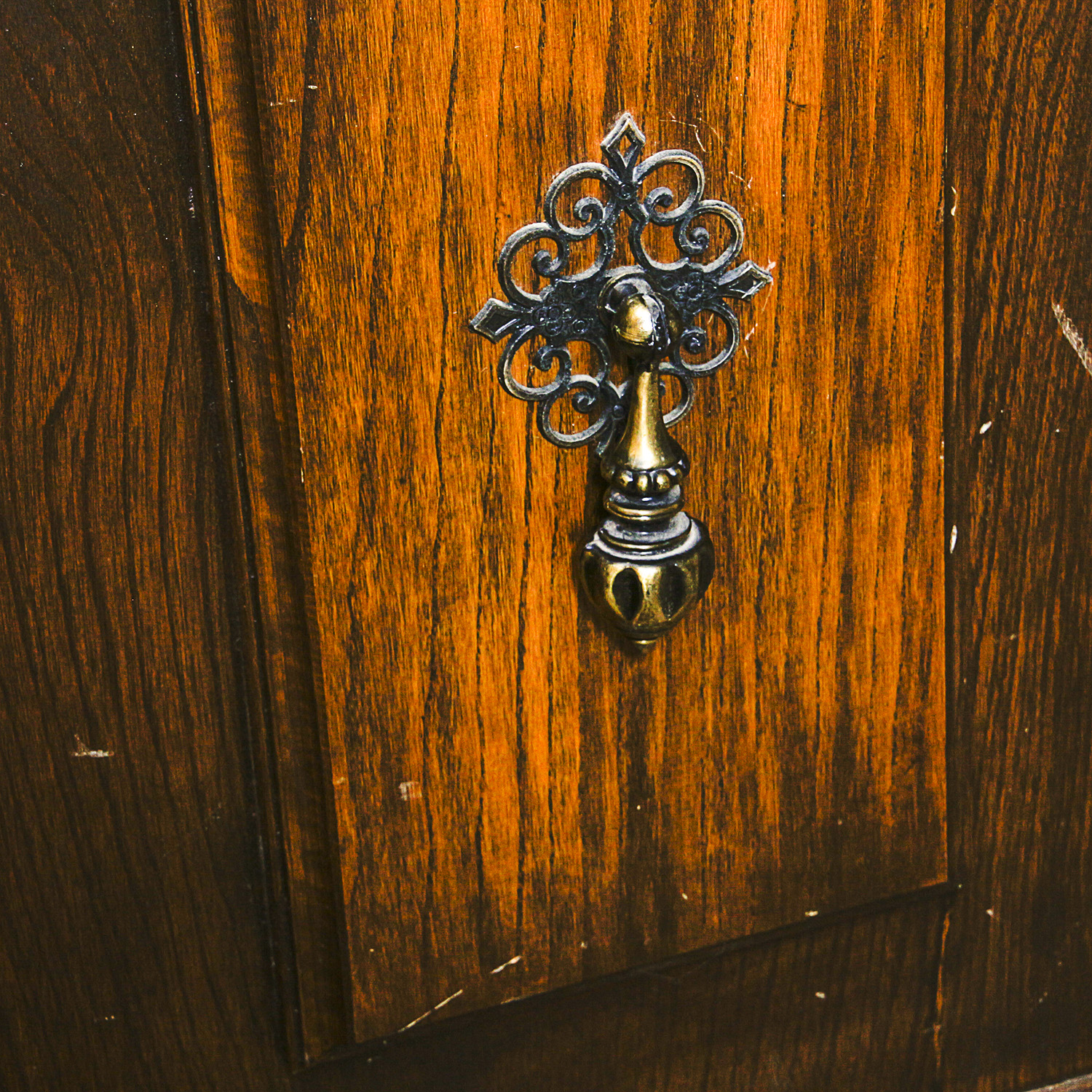 Large Wooden Entertainment Chest