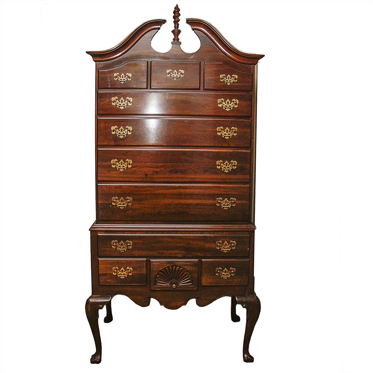Ethan Allen Georgian Court Highboy Dresser