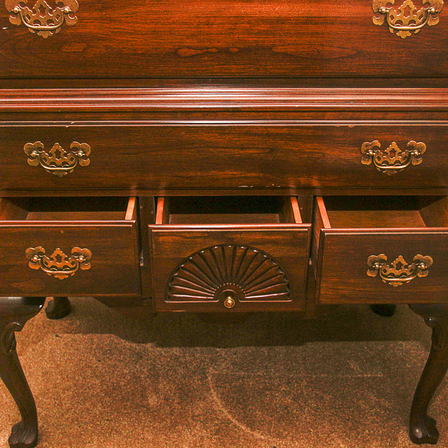 Ethan Allen Georgian Court Highboy Dresser