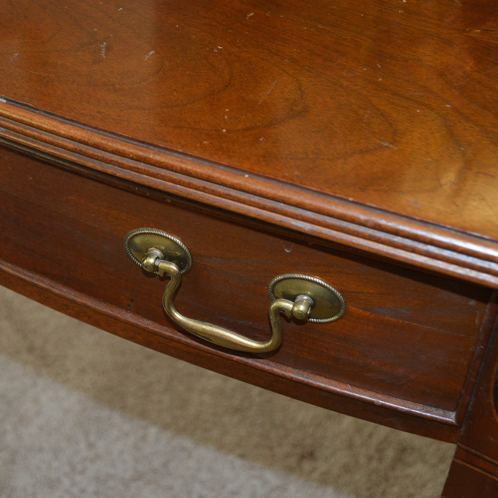 Vintage Walnut Console Table by Hammary