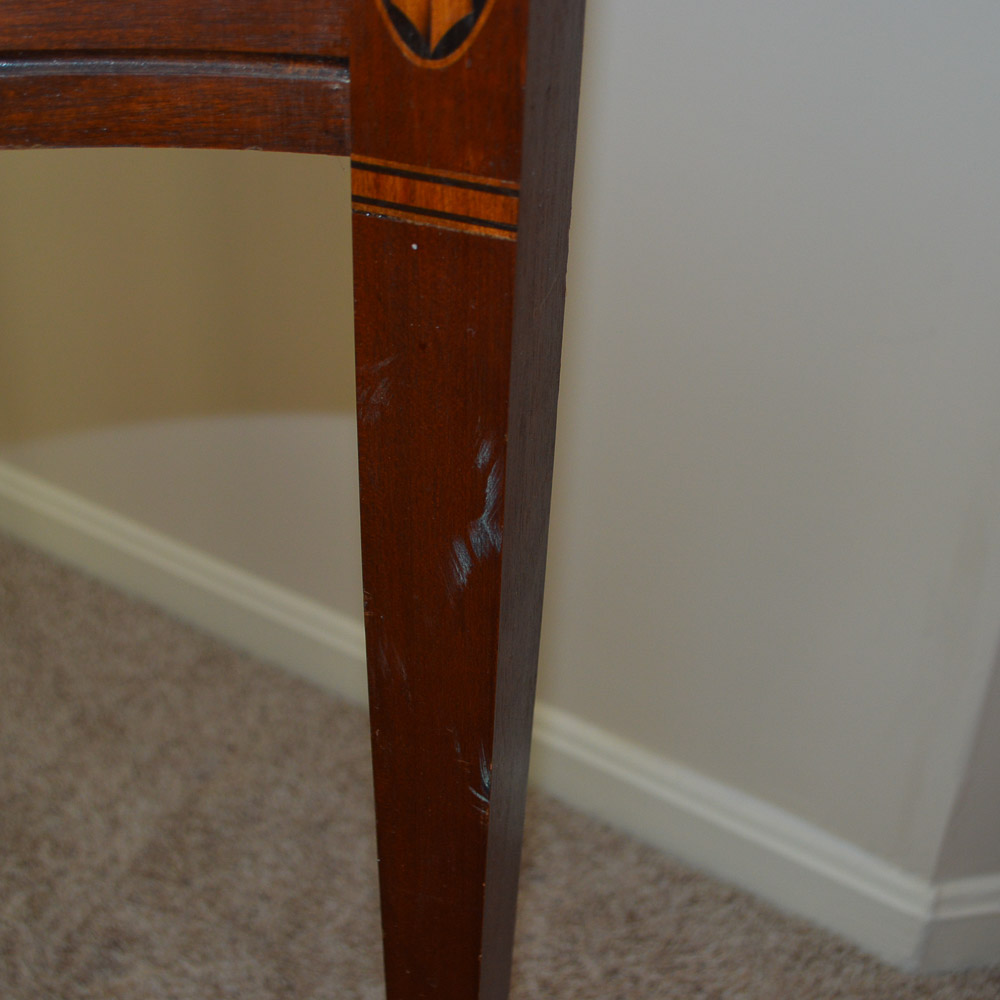 Vintage Walnut Console Table by Hammary