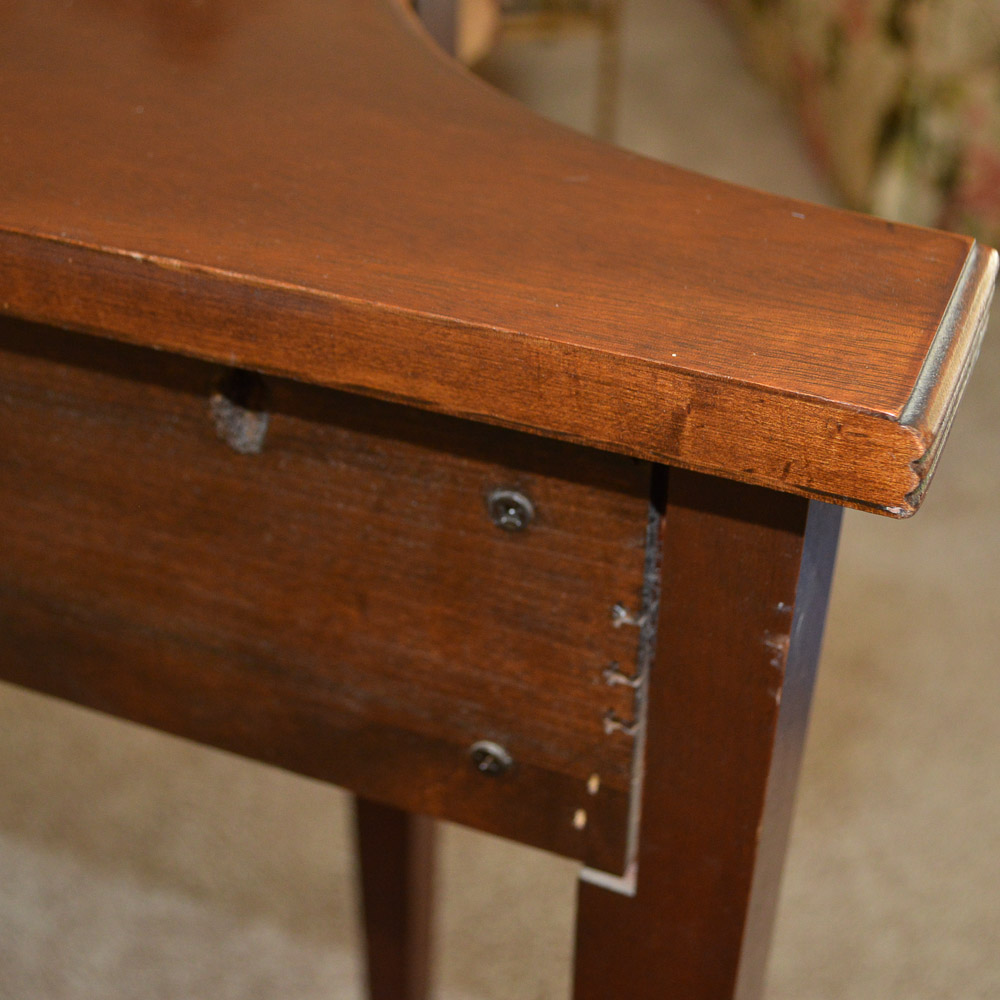 Vintage Walnut Console Table by Hammary