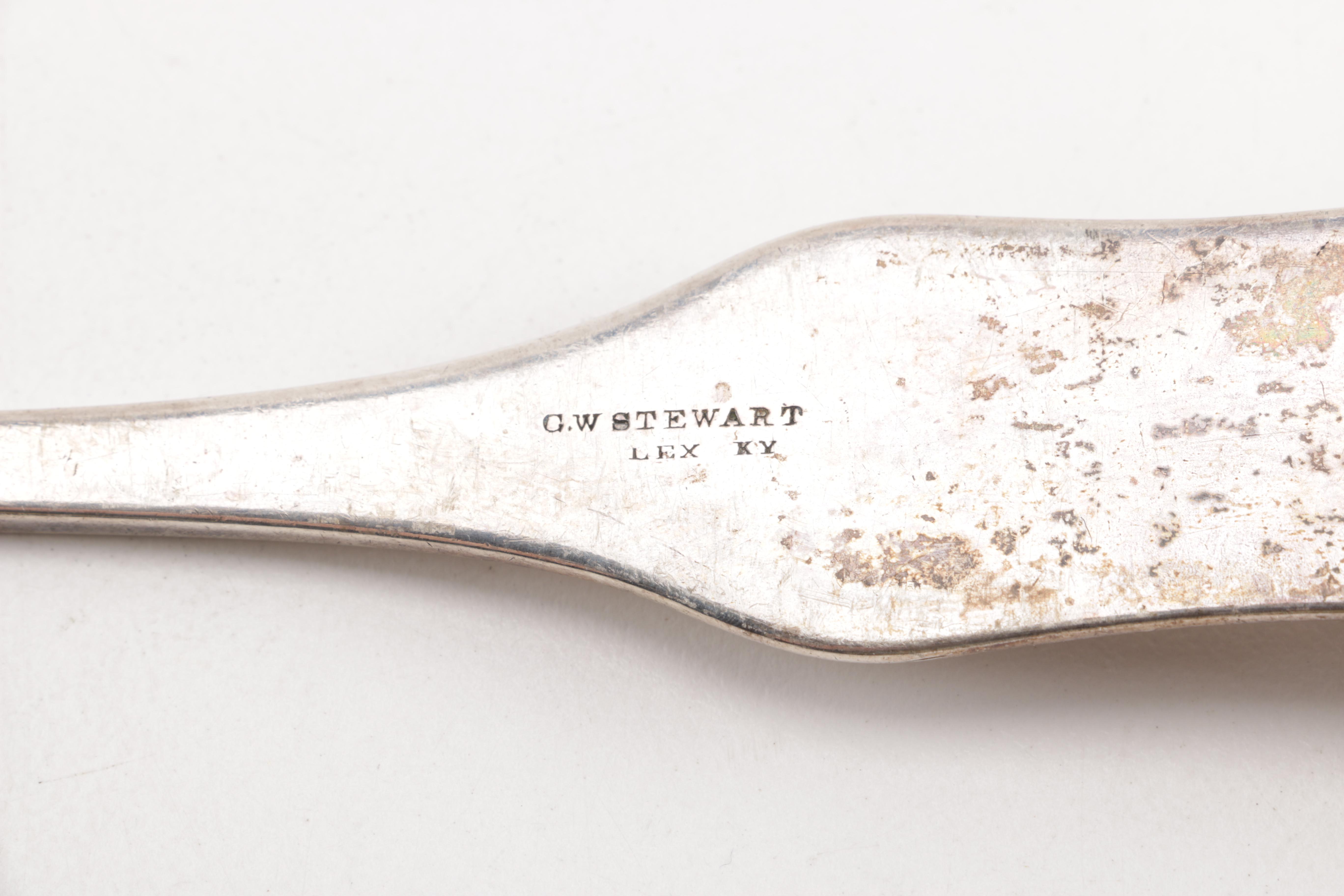 19th Century Coin Silver Featuring George W. Stewart