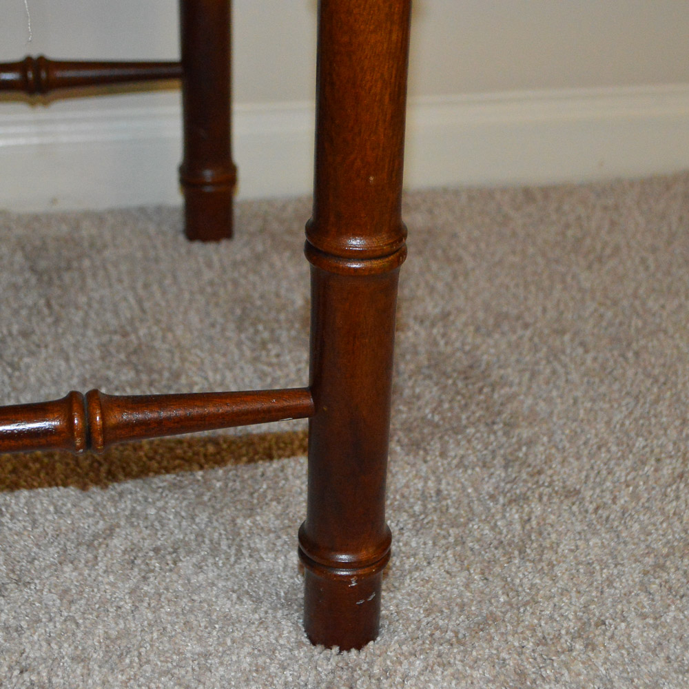 Pair of Embroidered Benches