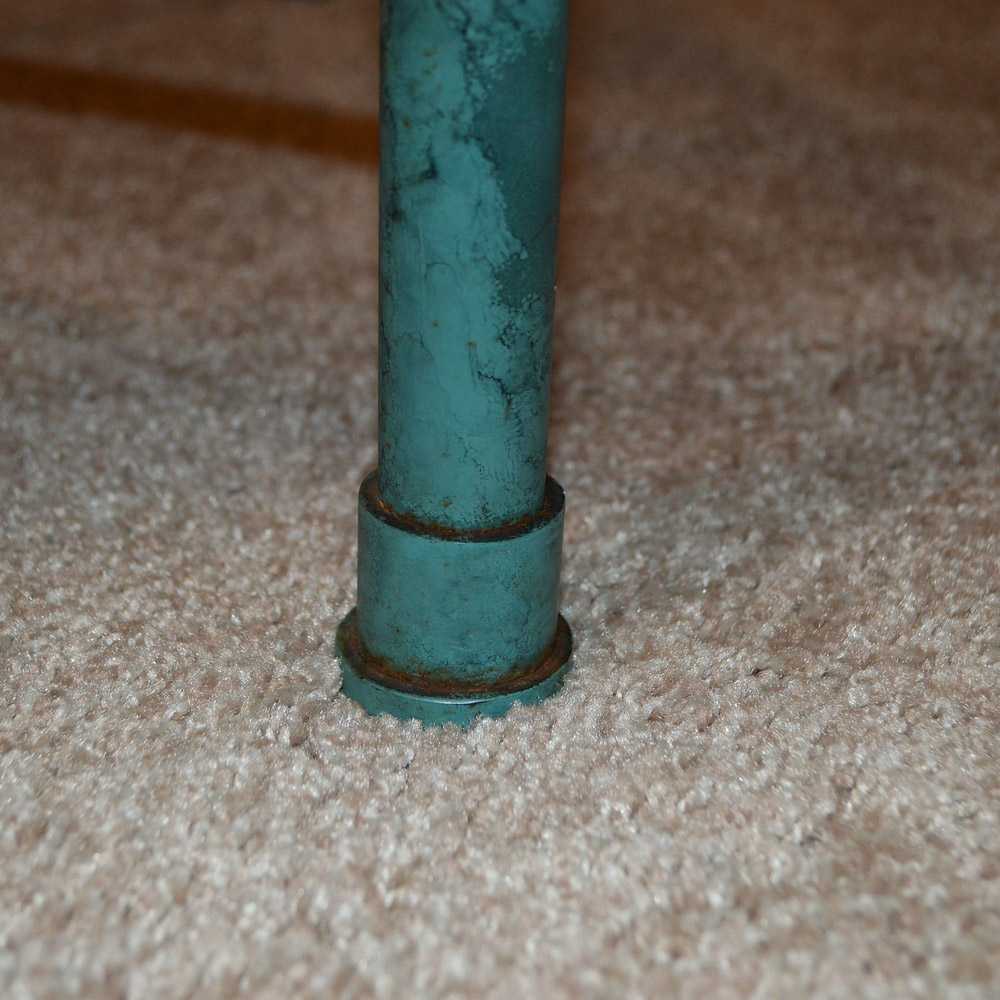 Verdigris Finish Metal Table