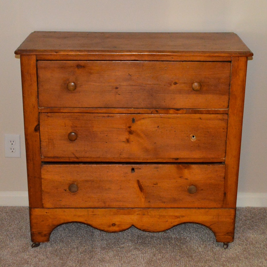 Antique Pine Chest of Drawers