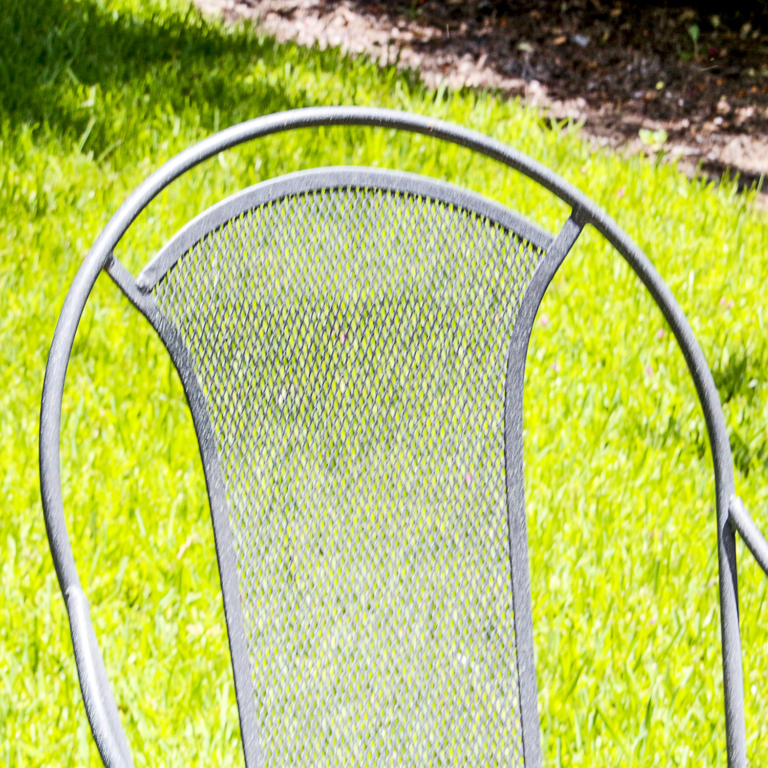 Cast Metal Patio Dining Set with Umbrella