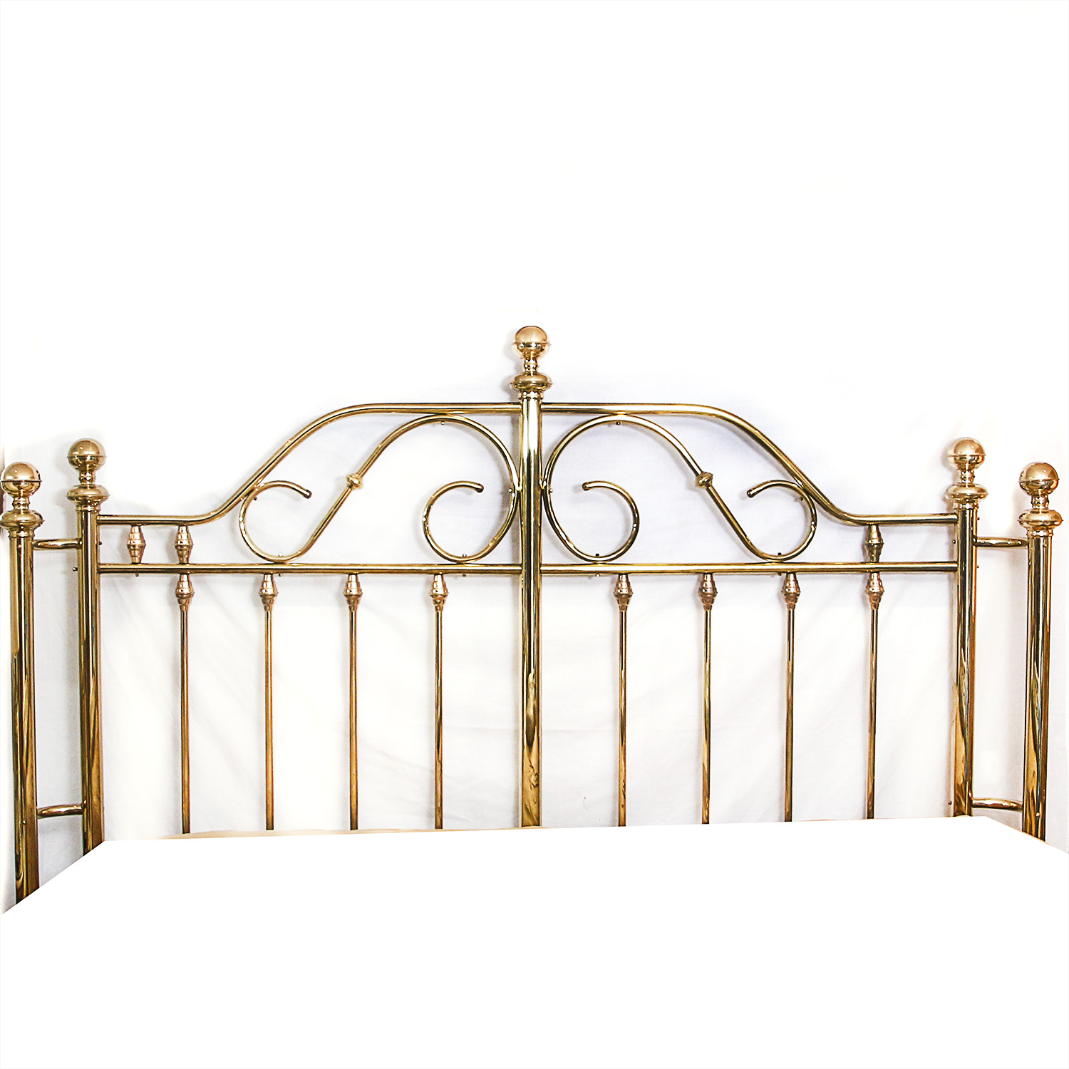 King-Size Brass Headboard